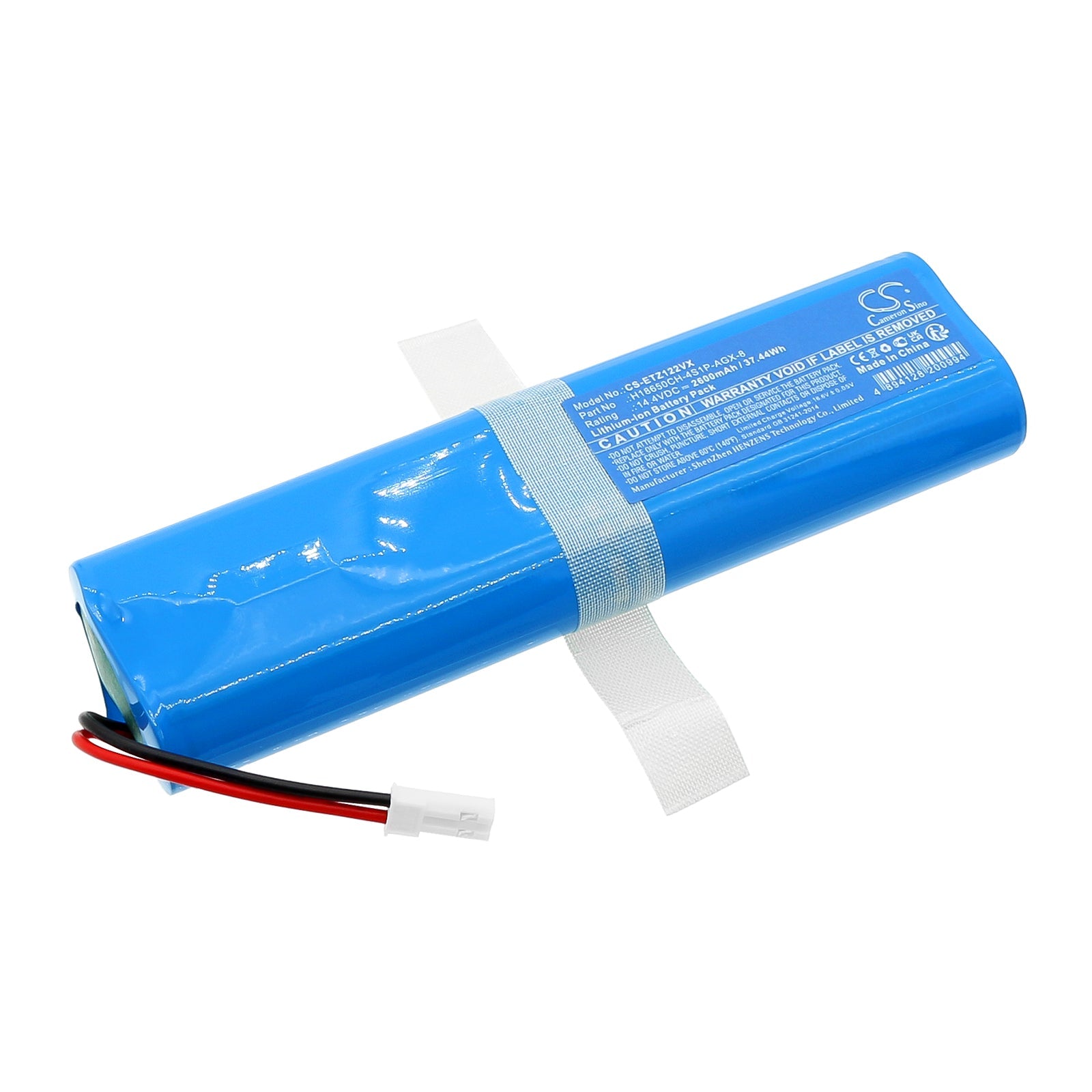 Li-ion, Vacuum Battery fits Eta 1227 Zero, Zero 1227, 14.4V, 2600mAh Vacuum Cameron Sino Technology Limited
