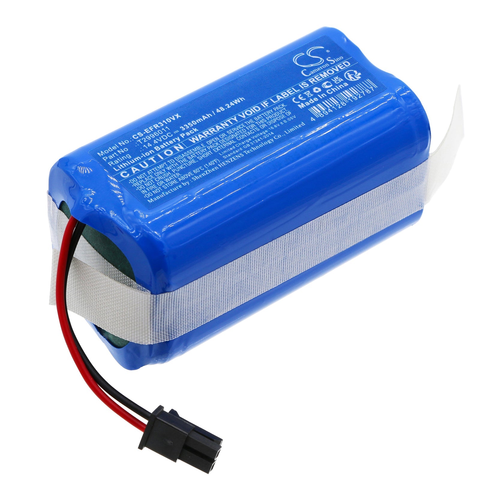 Li-ion, Vacuum Battery fits Eufy L35 Hybrid, L35 Hybrid+, 14.4V, 3350mAh Vacuum Cameron Sino Technology Limited