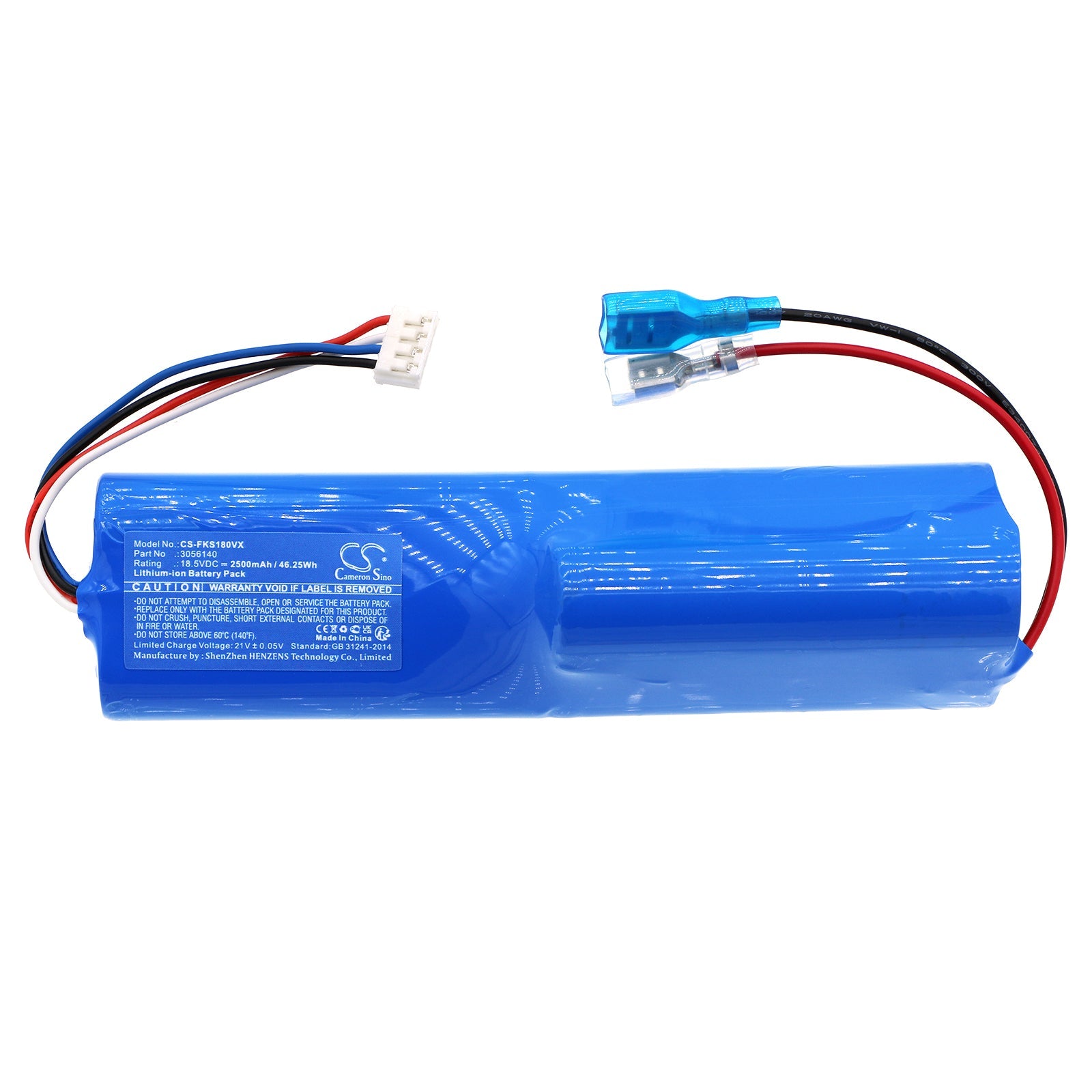 Li-ion, Vacuum Battery fits Fakir As 1800 T, As Wh Racing Edition, 18.5V, 2500mAh Vacuum Cameron Sino Technology Limited