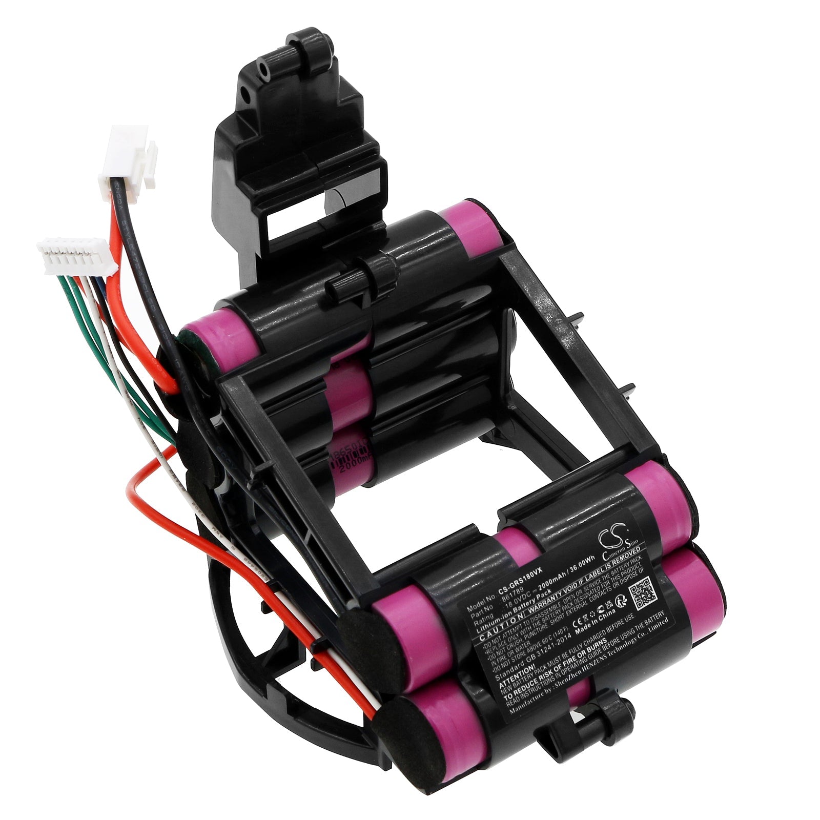 Li-ion, Vacuum Battery fits Gorenje Svc180, Svc180fw, 18.0V, 2000mAh Vacuum Cameron Sino Technology Limited