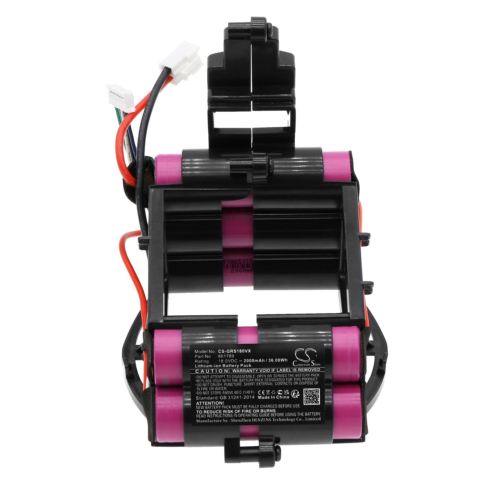 Li-ion, Vacuum Battery fits Gorenje Svc180, Svc180fw, 18.0V, 2000mAh Vacuum Cameron Sino Technology Limited