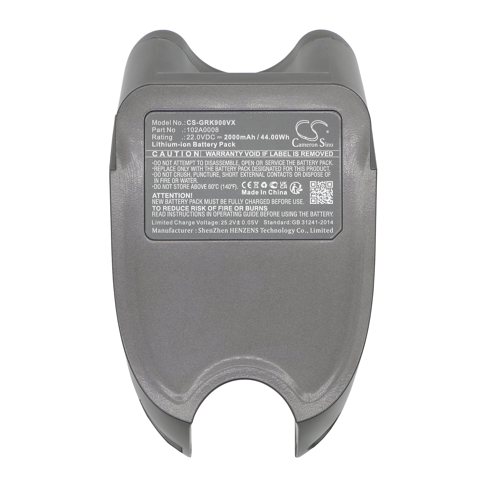 Li-ion, Vacuum Battery fits Gtech Aft001, Multi K9, 22.0V, 2000mAh Vacuum Cameron Sino Technology Limited