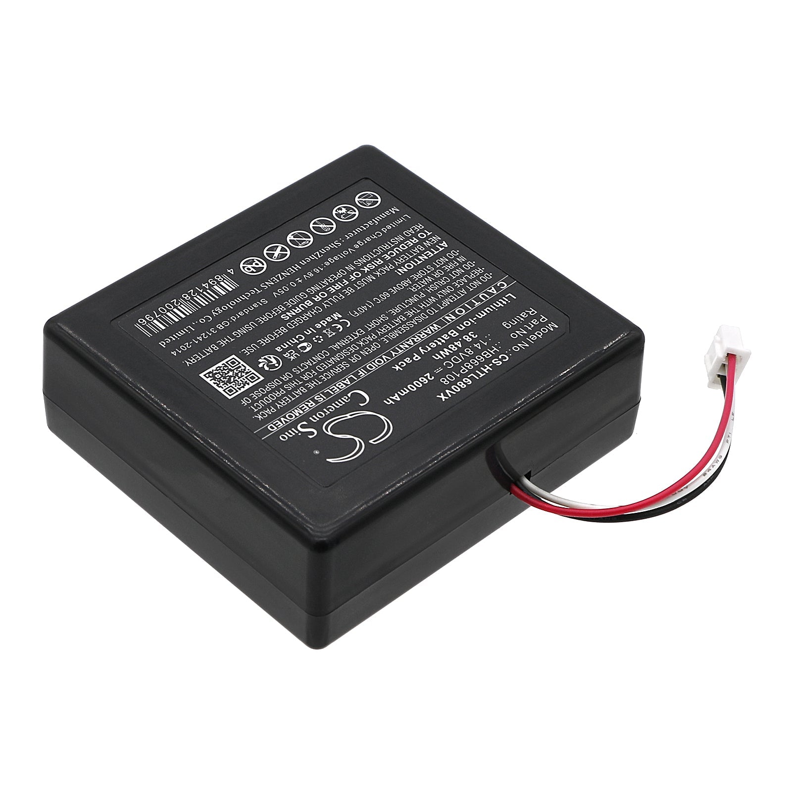 Li-ion, Vacuum Battery fits Hobot Legee 668, Legee 669, 14.8V, 2600mAh Vacuum Cameron Sino Technology Limited