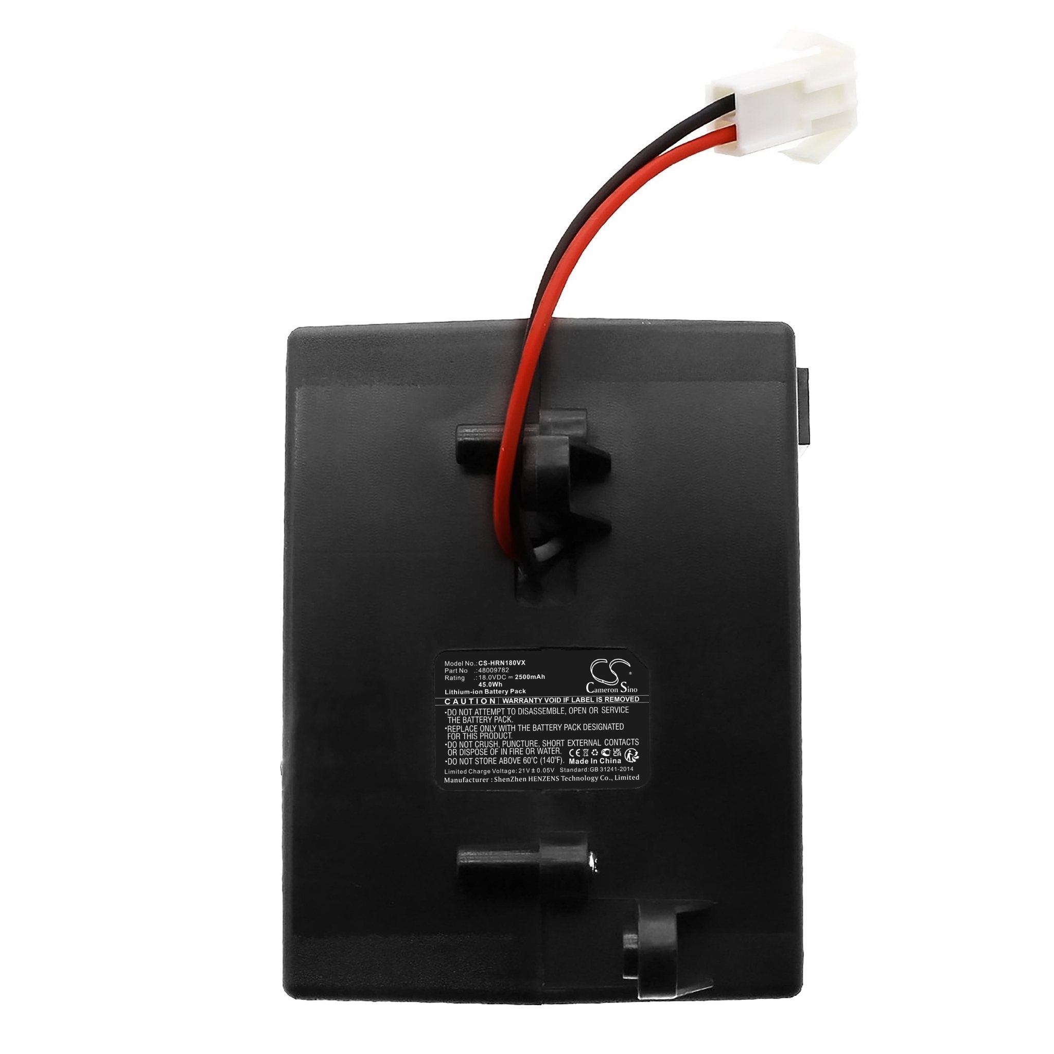 Li-ion, Vacuum Battery fits Hoover 39400145, 39400207, 18.0V, 2500mAh Vacuum Cameron Sino Technology Limited