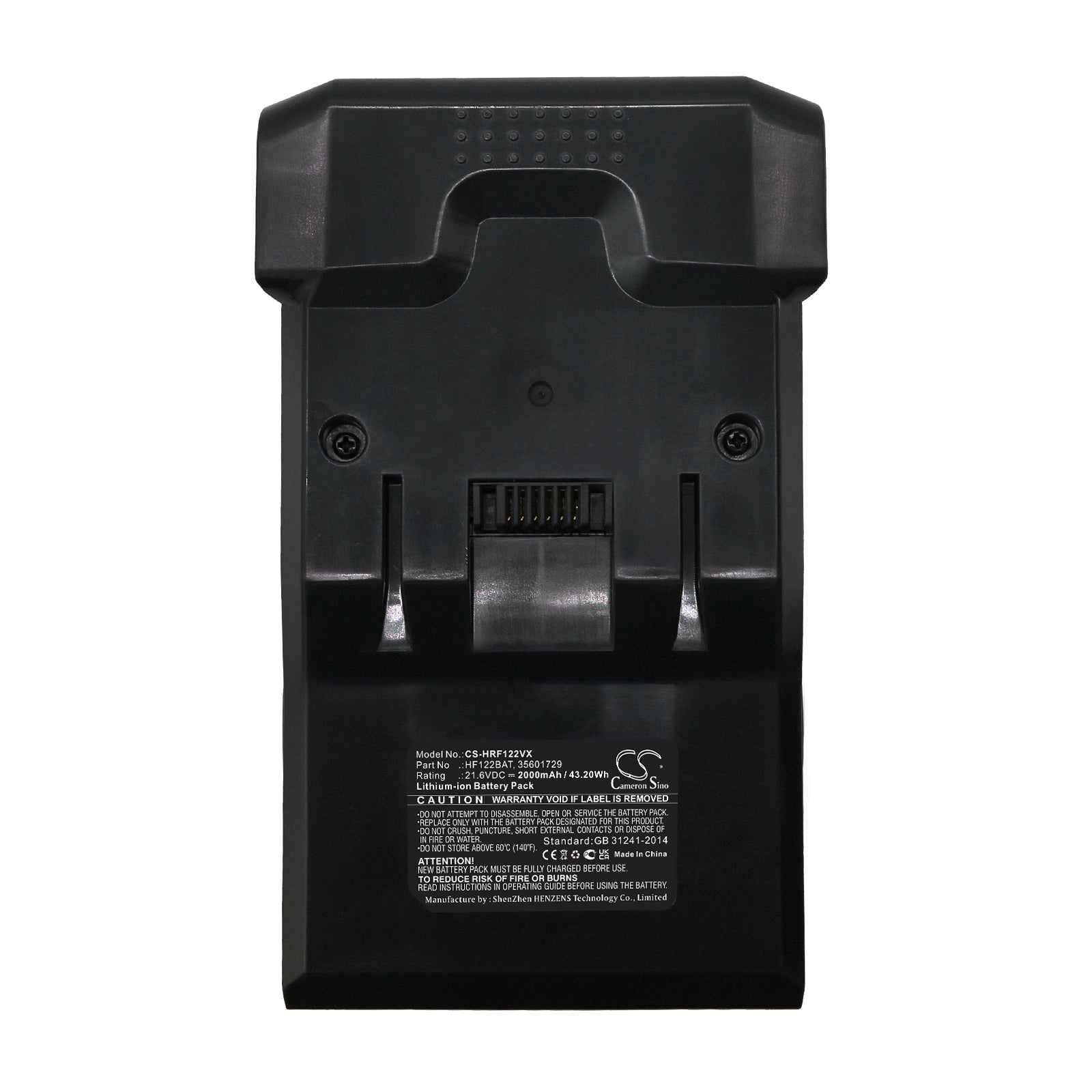 Li-ion, Vacuum Battery fits Hoover H Free, H Free 100, 21.6V, 2000mAh Vacuum Cameron Sino Technology Limited