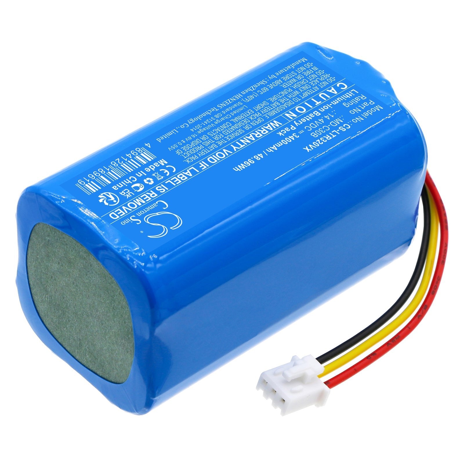 Li-ion, Vacuum Battery fits Ihome Eclipse Autovac, Ihrv2, 14.4V, 3400mAh Vacuum Cameron Sino Technology Limited