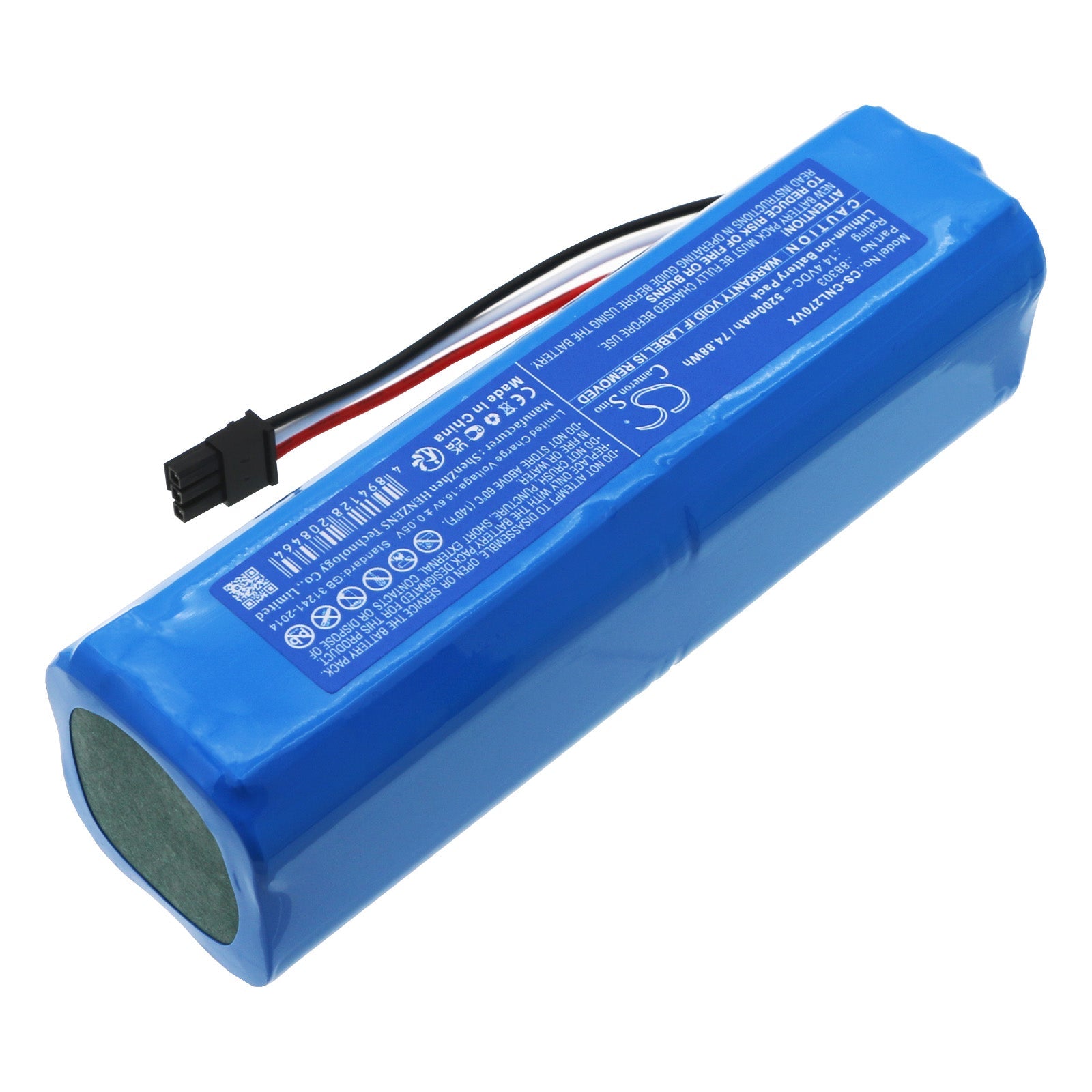Li-ion, Vacuum Battery fits Ikohs Create Netbot Ls23+, Netbot Ls27, 14.4V, 5200mAh CS-CNL270VX Vacuum Cameron Sino Technology Limited