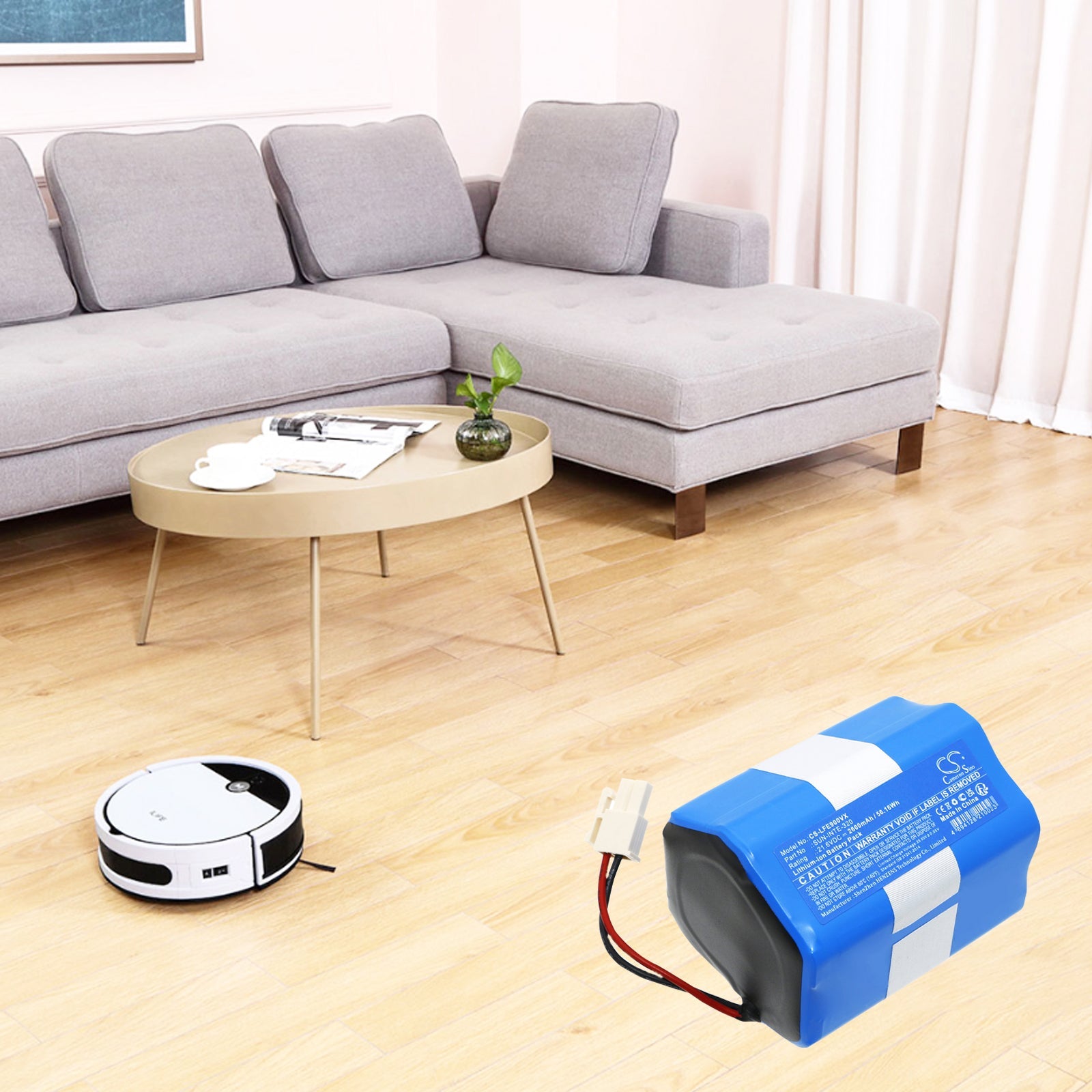 Li-ion, Vacuum Battery fits Ilife V9e, 21.6V, 2600mAh Vacuum Cameron Sino Technology Limited