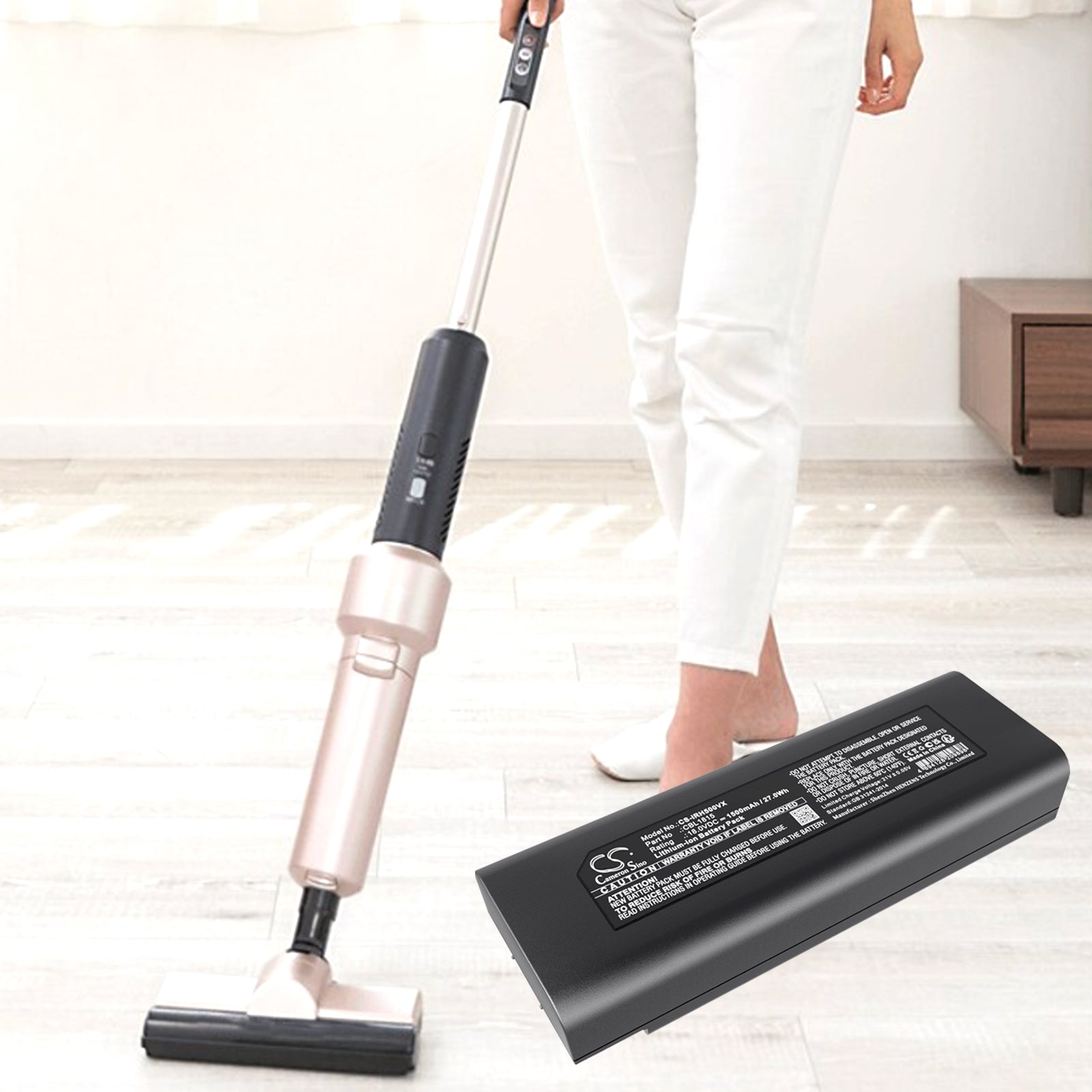 Li-ion, Vacuum Battery fits Iris Ohyama Ic-sldcp12, Ic-sldcp5, 18.0V, 1500mAh Vacuum Cameron Sino Technology Limited