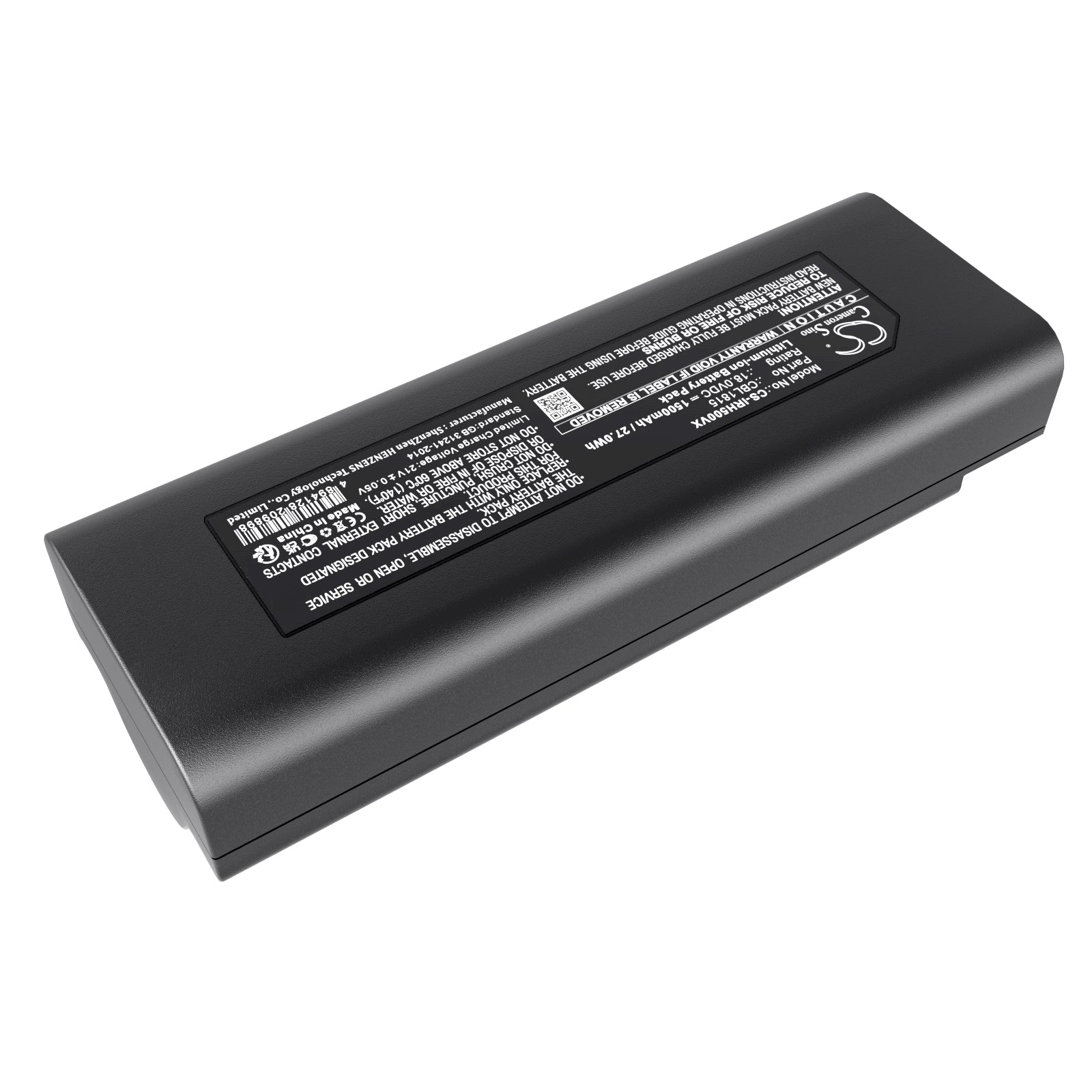 Li-ion, Vacuum Battery fits Iris Ohyama Ic-sldcp12, Ic-sldcp5, 18.0V, 1500mAh Vacuum Cameron Sino Technology Limited
