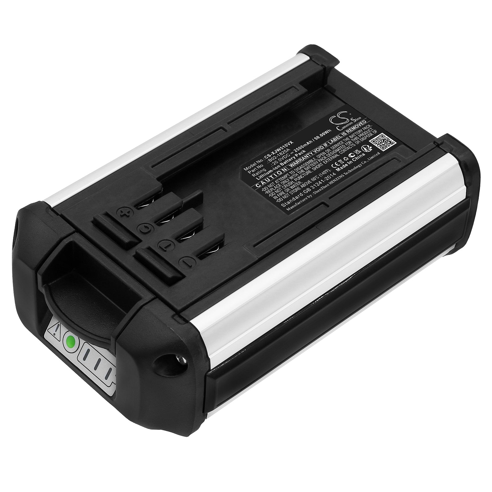 Li-ion, Vacuum Battery fits Jimmy Jw31, 20.0V, 2500mAh Vacuum Cameron Sino Technology Limited