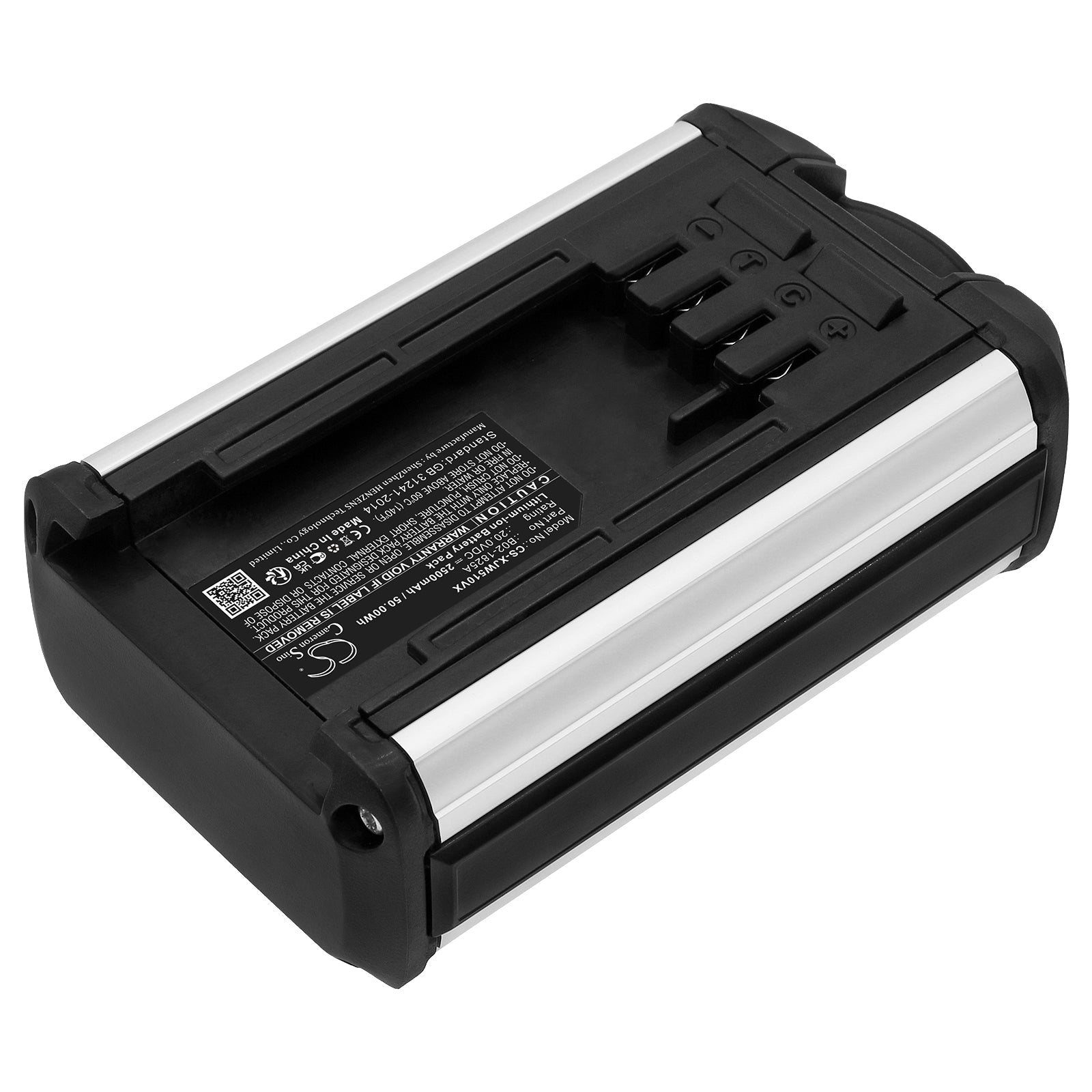 Li-ion, Vacuum Battery fits Jimmy Jw31, 20.0V, 2500mAh Vacuum Cameron Sino Technology Limited