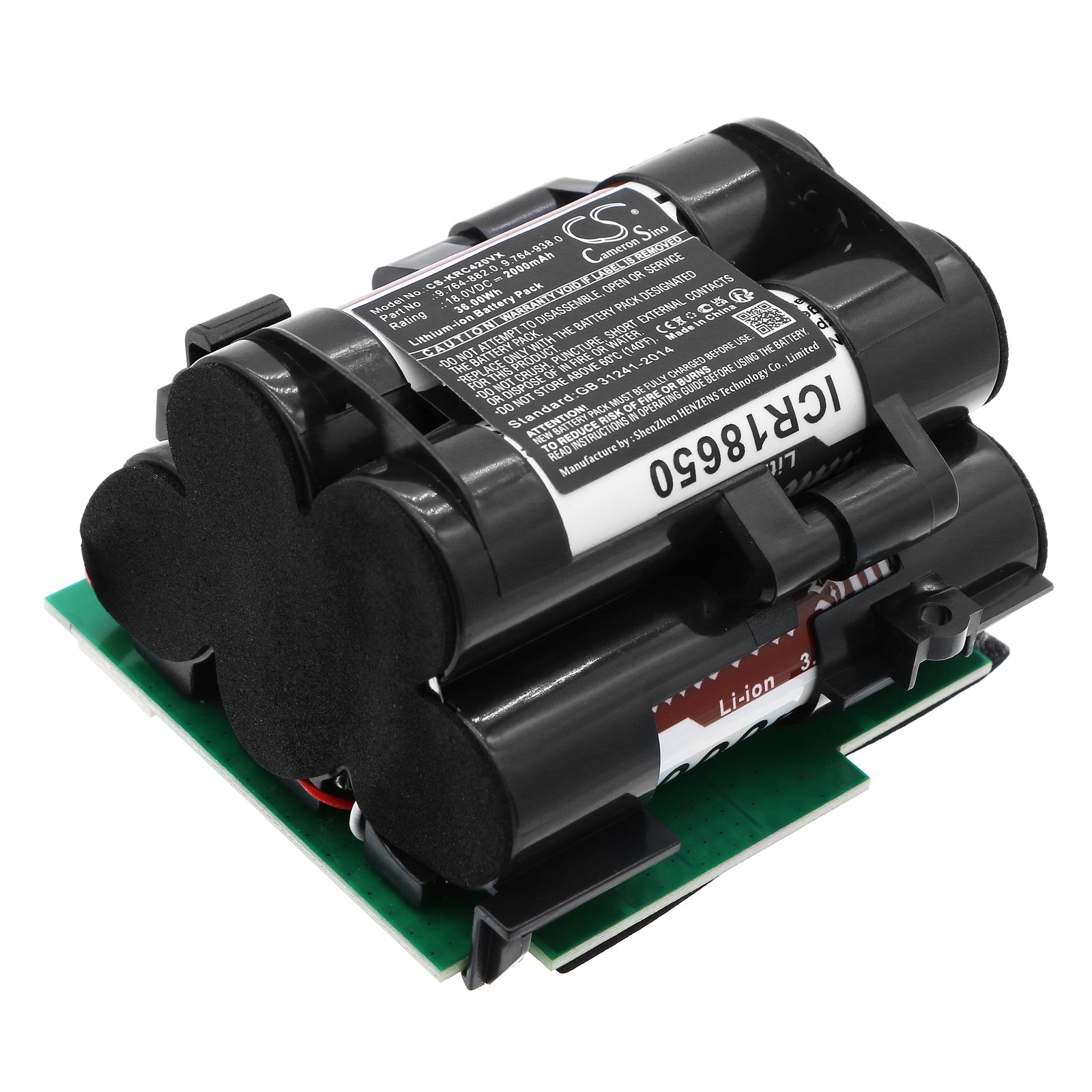 Li-ion, Vacuum Battery fits Karcher 064200, Vc 4i, 18.0V, 2000mAh Vacuum Cameron Sino Technology Limited