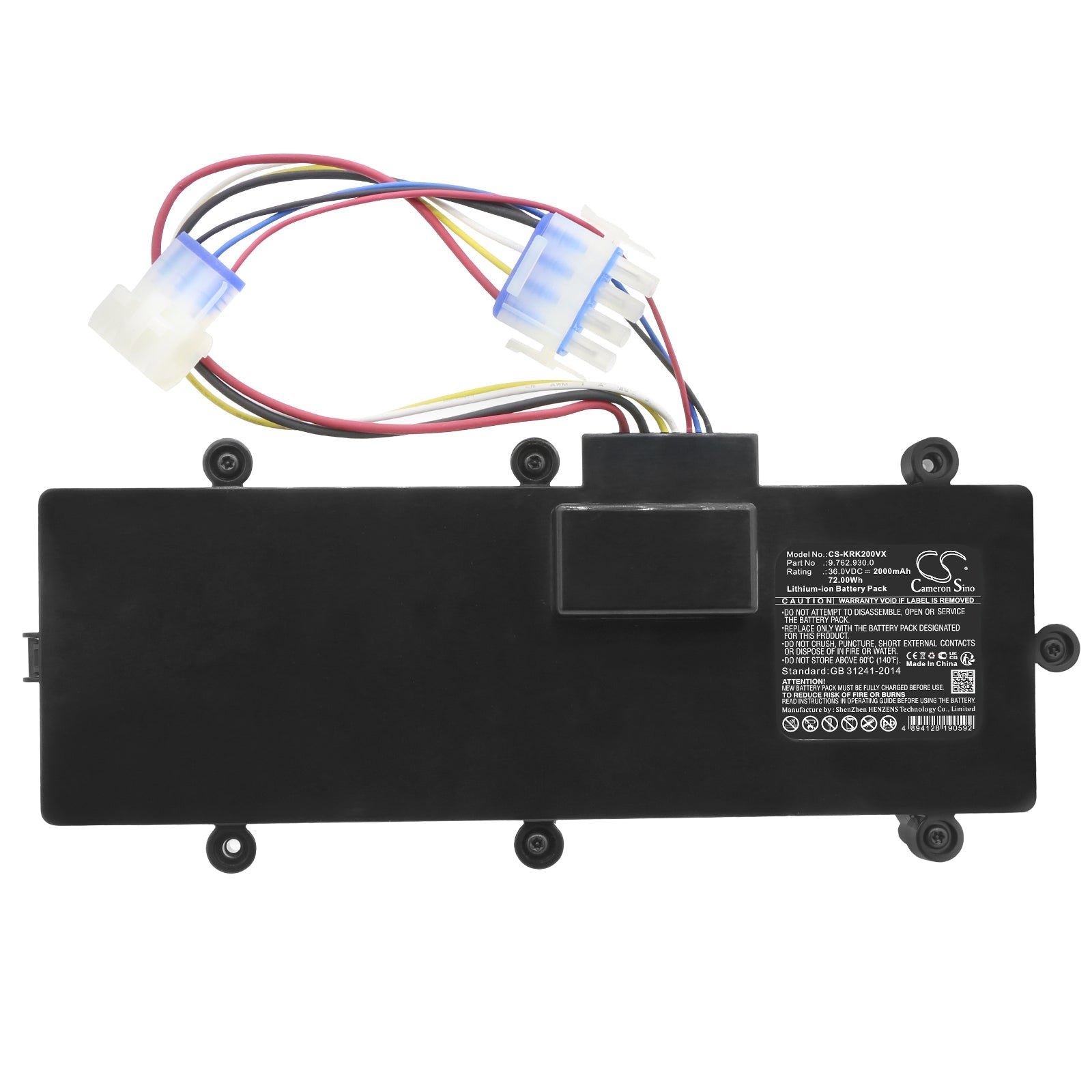 Li-ion, Vacuum Battery fits Karcher K2 Follow Me, 36.0V, 2000mAh Vacuum Cameron Sino Technology Limited