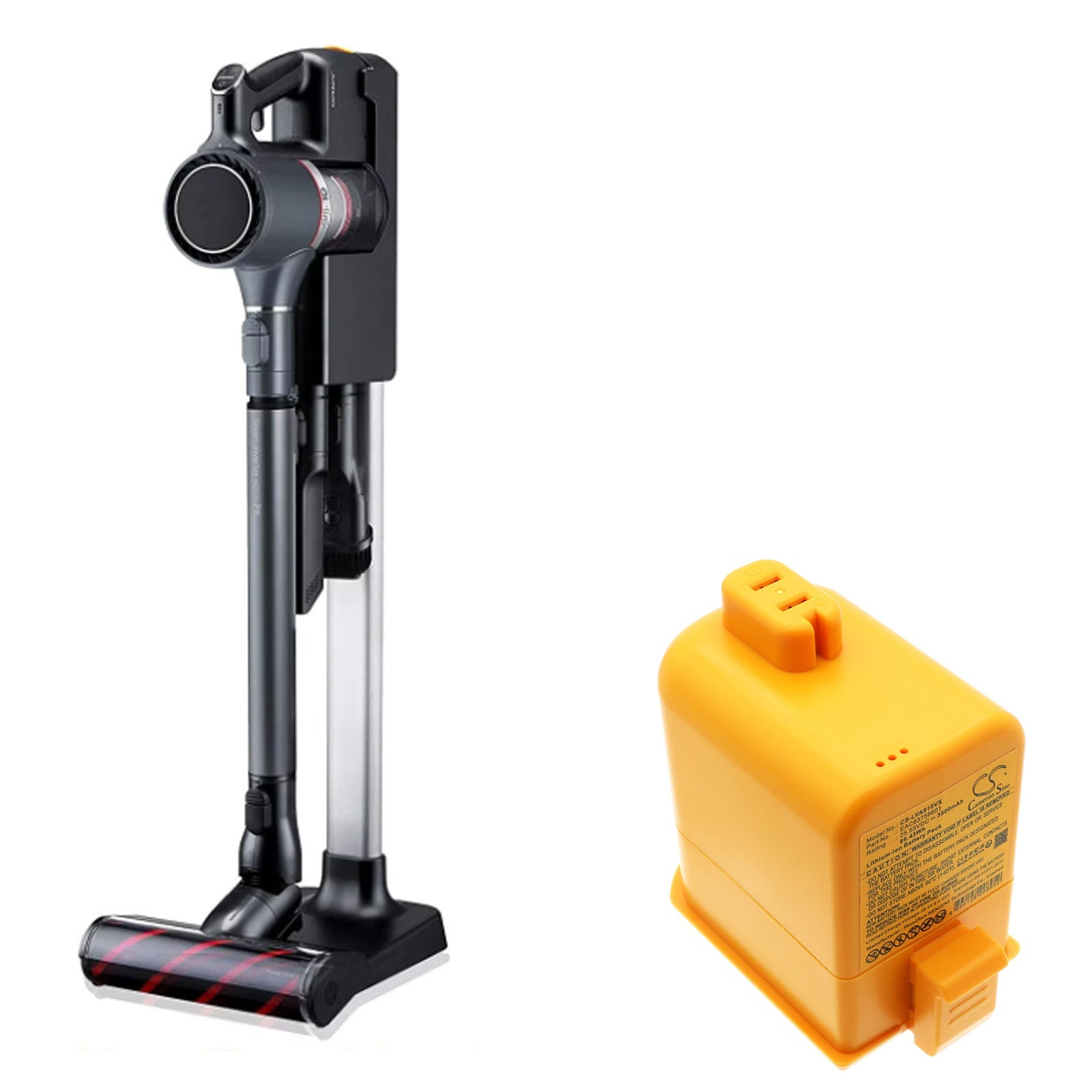 Li-ion, Vacuum Battery fits Lg A9, A902rm, 25.55V, 3500mAh Vacuum Cameron Sino Technology Limited