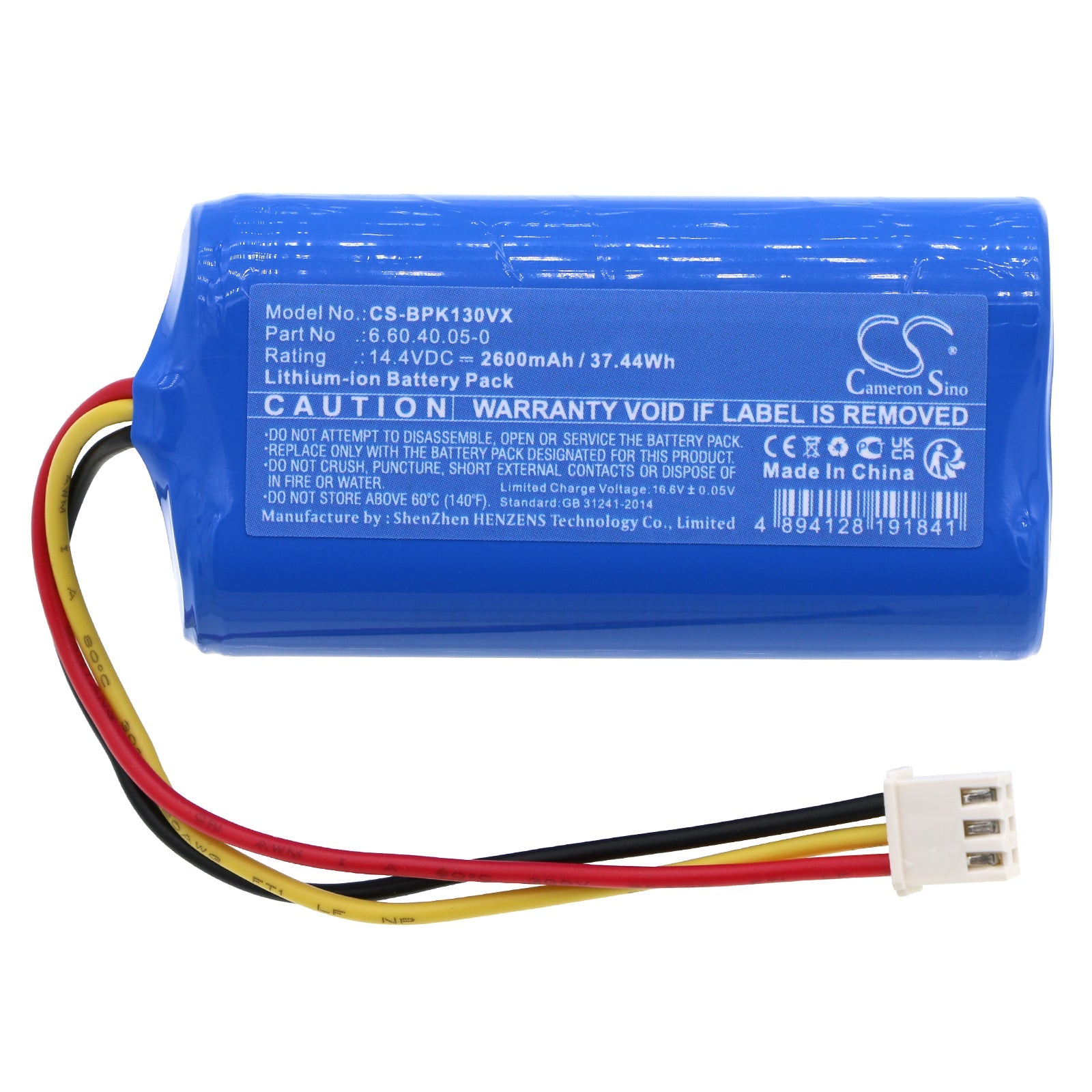 Li-ion, Vacuum Battery fits Midea M4, Aeno Rc2s, 14.4V, 2600mAh Vacuum Cameron Sino Technology Limited