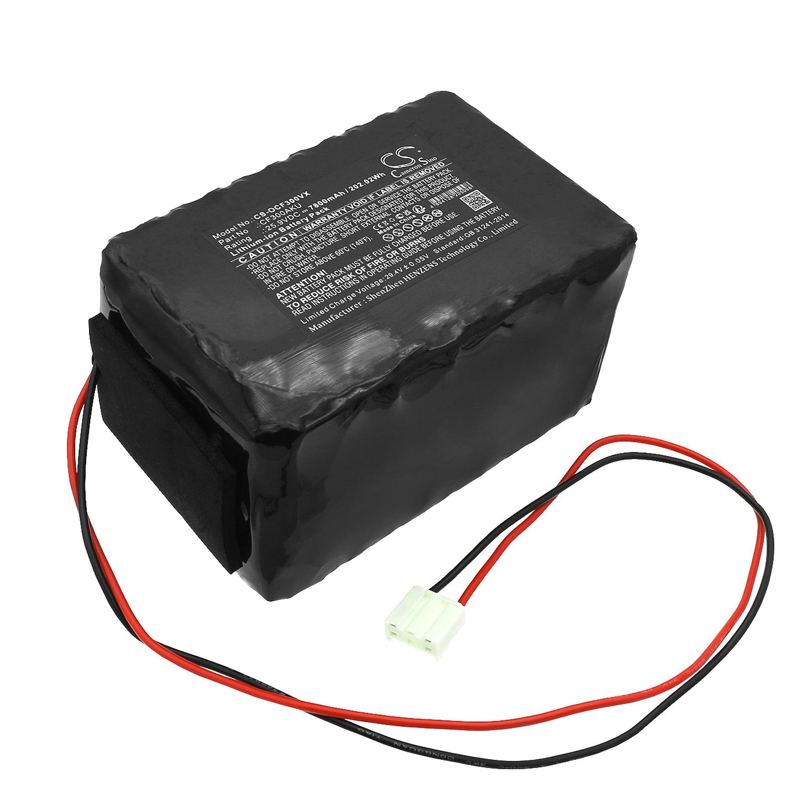 Li-ion, Vacuum Battery fits Orca 300, 25.9V, 7800mAh Vacuum Cameron Sino Technology Limited