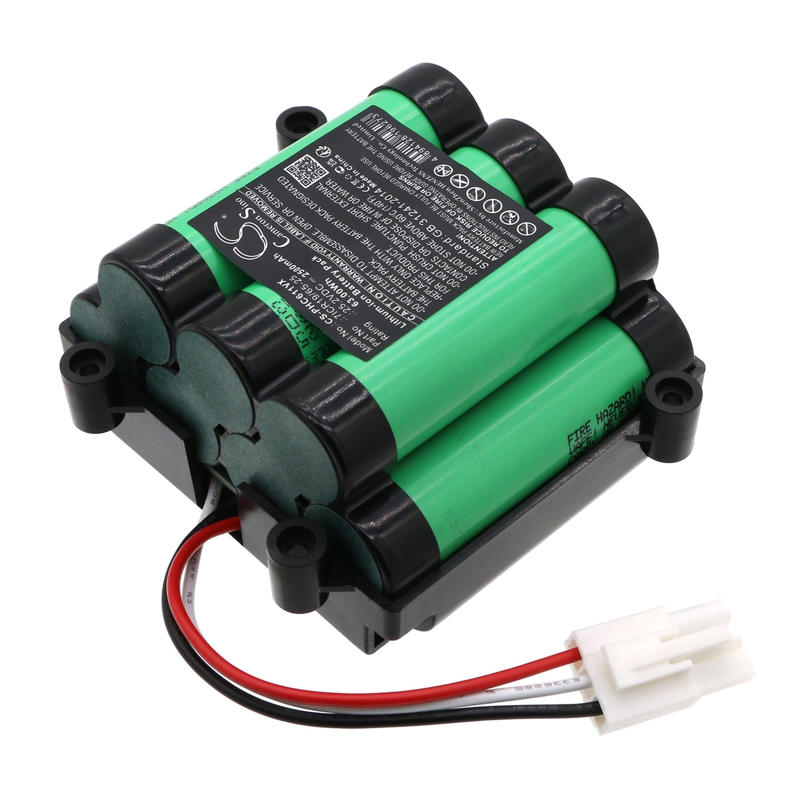 Li-ion, Vacuum Battery fits Philips Fc6170, Fc6170/01, 25.2V, 2500mAh Vacuum Cameron Sino Technology Limited