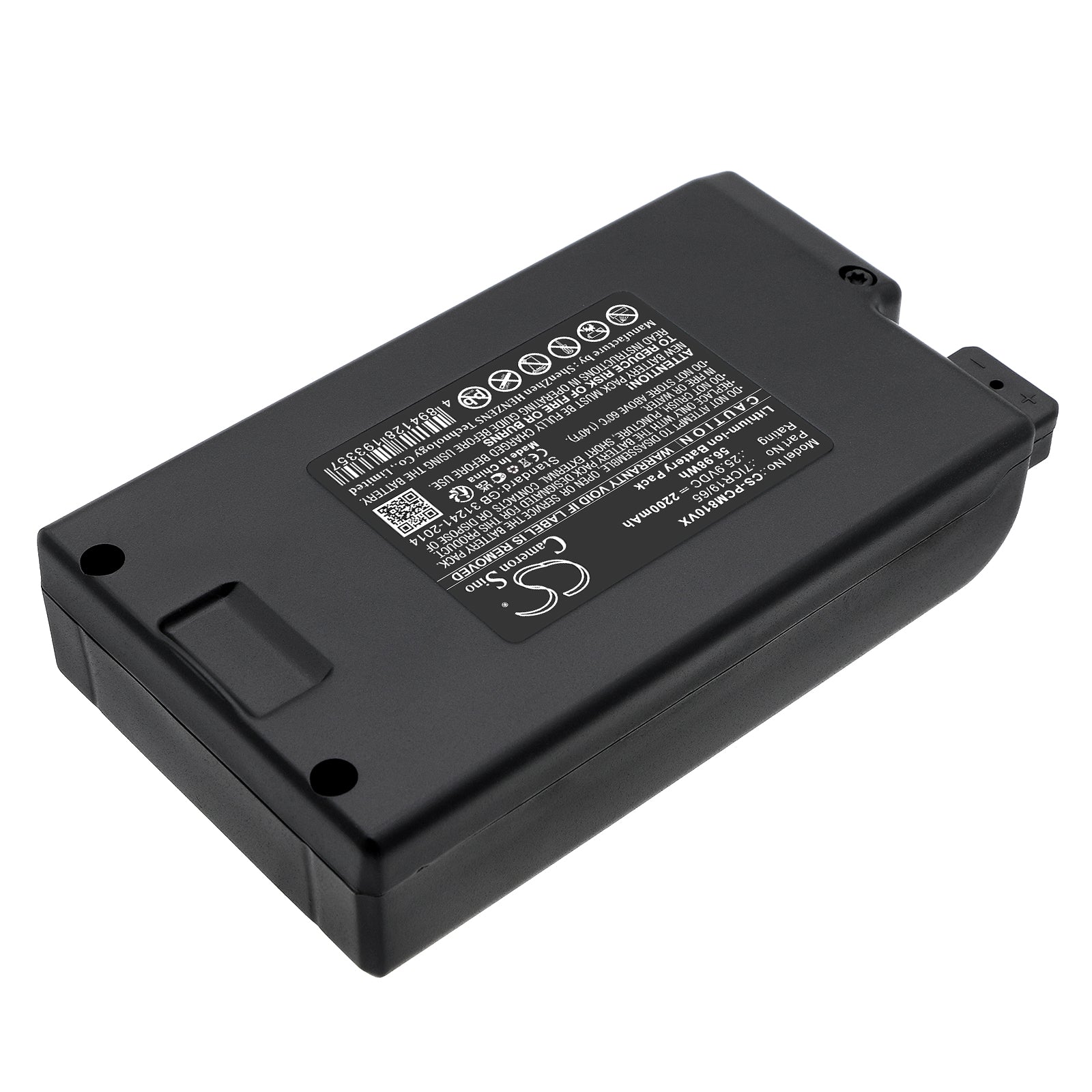 Li-ion, Vacuum Battery fits Proscenic P8, P8 Plus, 25.9V, 2200mAh Vacuum Cameron Sino Technology Limited