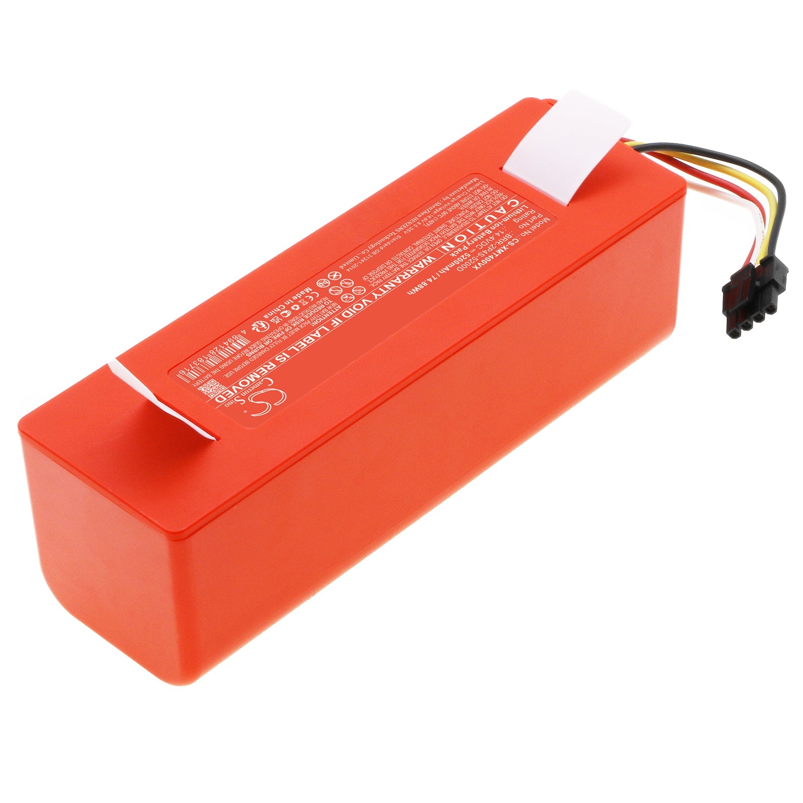 Li-ion, Vacuum Battery fits Roborock Aed03hrr, Aed04hrr, 14.4V, 5200mAh Vacuum Cameron Sino Technology Limited