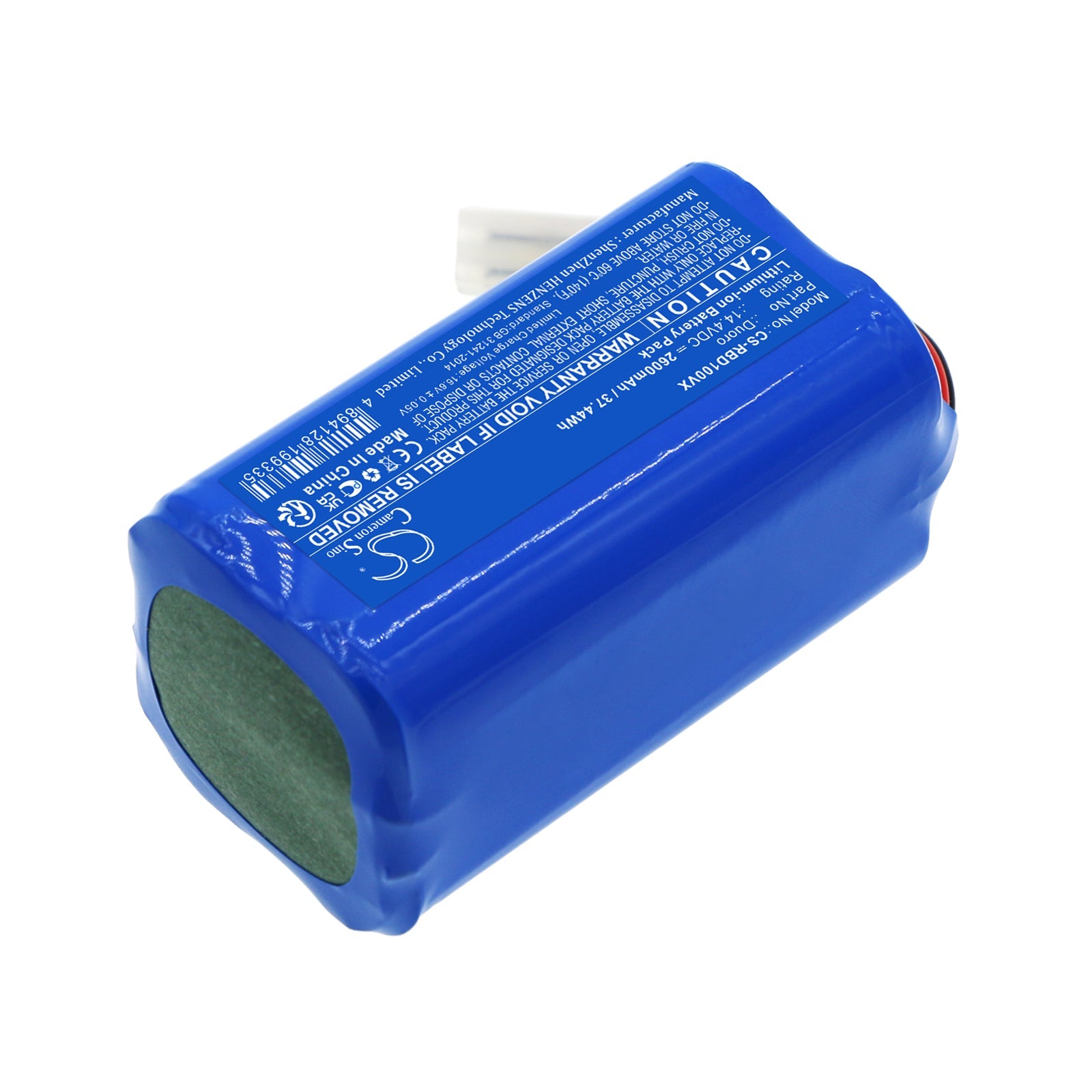 Li-ion, Vacuum Battery fits Robzone Duoro, Duoro Profi, 14.4V, 2600mAh Vacuum Cameron Sino Technology Limited
