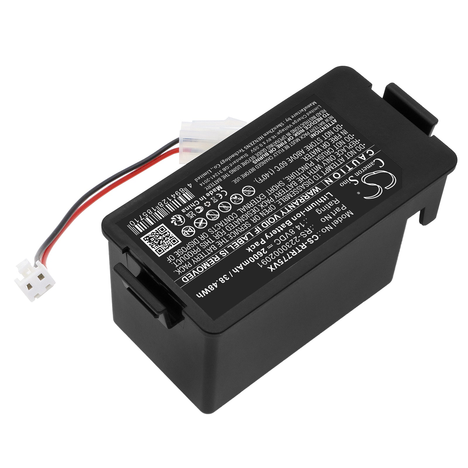 Li-ion, Vacuum Battery fits Rowenta Explorer 80, Rr 7747 Wh 4q0, 14.8V, 2600mAh Vacuum Cameron Sino Technology Limited