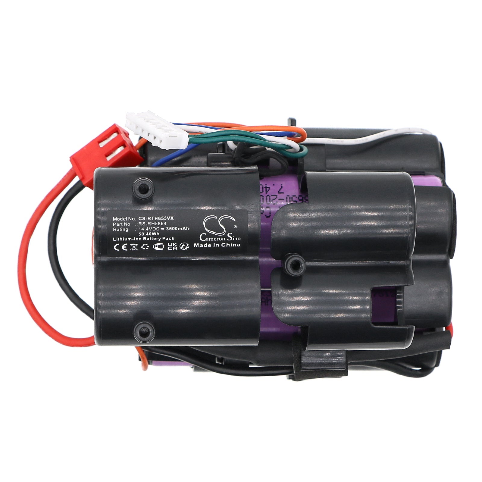 Li-ion, Vacuum Battery fits Rowenta Moulinex Ms6545wi/ba0, Ms6543wh/ba0, 14.4V, 3500mAh Vacuum Cameron Sino Technology Limited