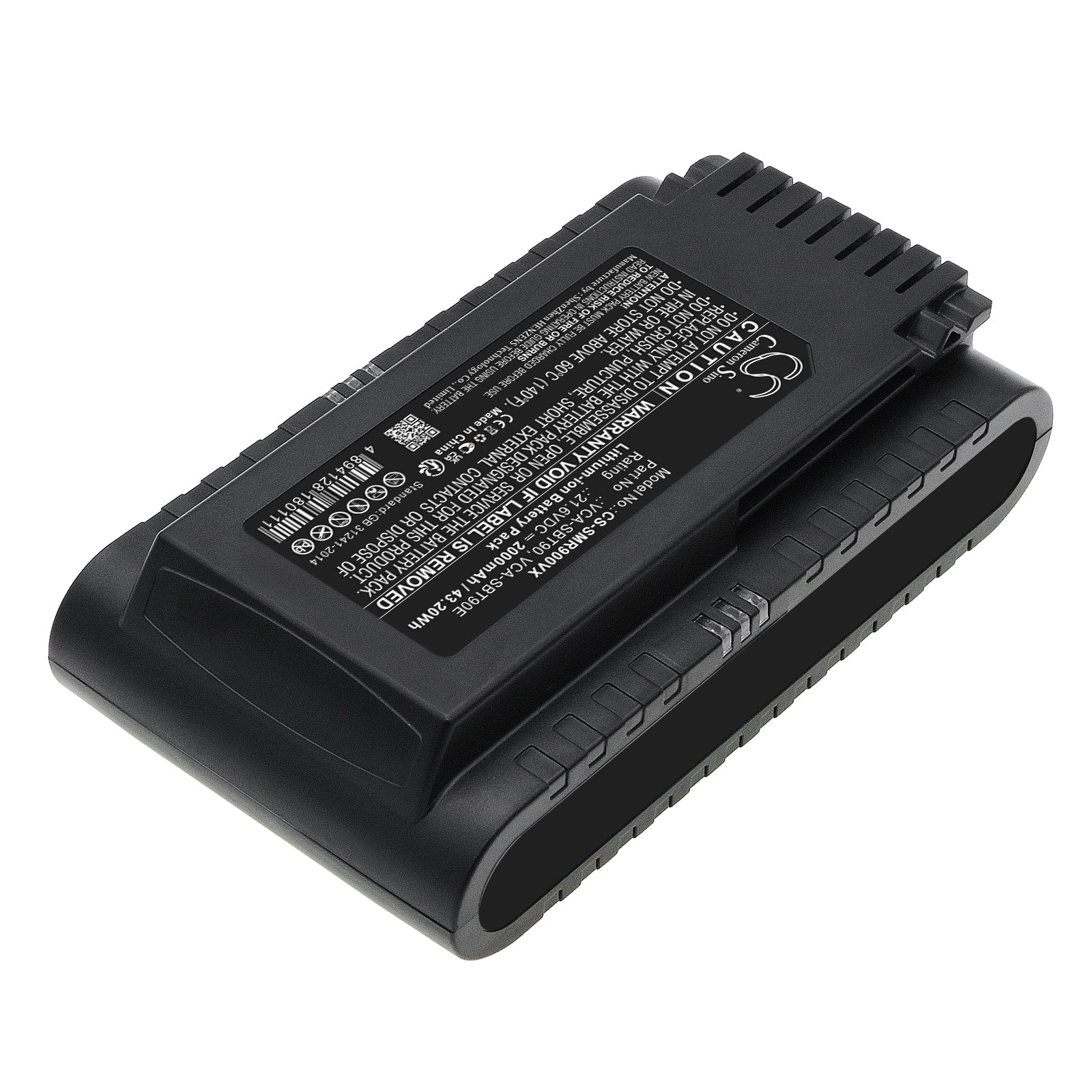 Li-ion, Vacuum Battery fits Samsung Jet 70, Jet 70 Easym Vs15t7033r4/sh, 21.6V, 2000mAh Vacuum Cameron Sino Technology Limited