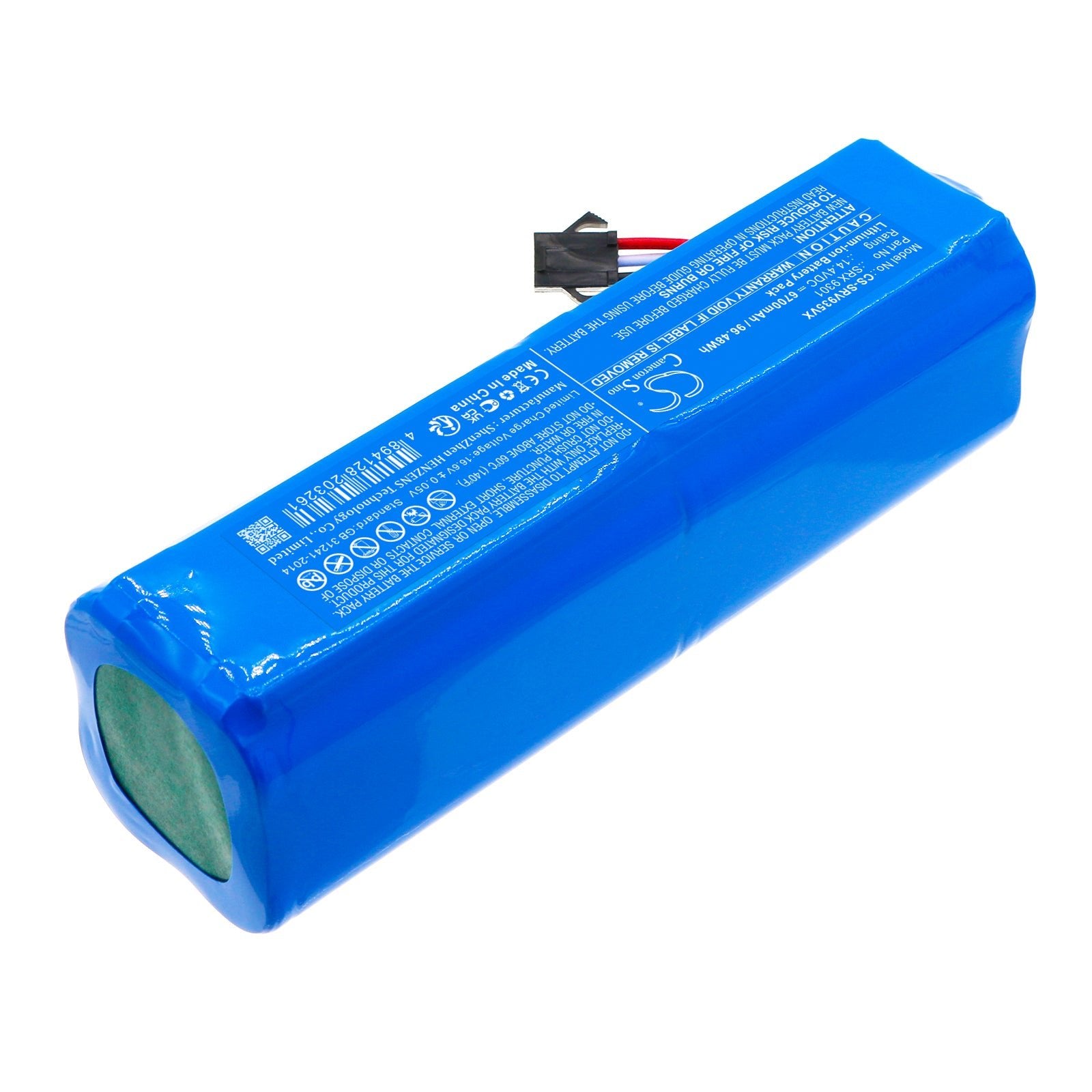Li-ion, Vacuum Battery fits Sencor Srv 9350wh, Srv 9385wh, 14.4V, 6700mAh Vacuum Cameron Sino Technology Limited