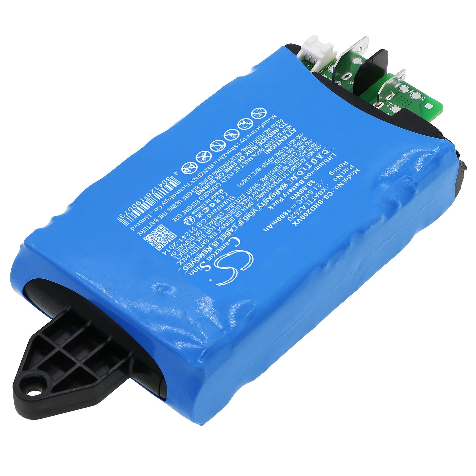 Li-ion, Vacuum Battery fits Shark Aw201, Hydrovac Cordless Pro Xl, 21.6V, 1800mAh Vacuum Cameron Sino Technology Limited