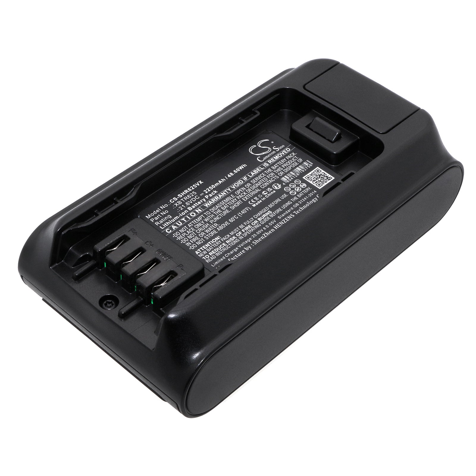 Li-ion, Vacuum Battery fits Shark Bu3120, Bu3521, 21.6V, 2250mAh Vacuum Cameron Sino Technology Limited