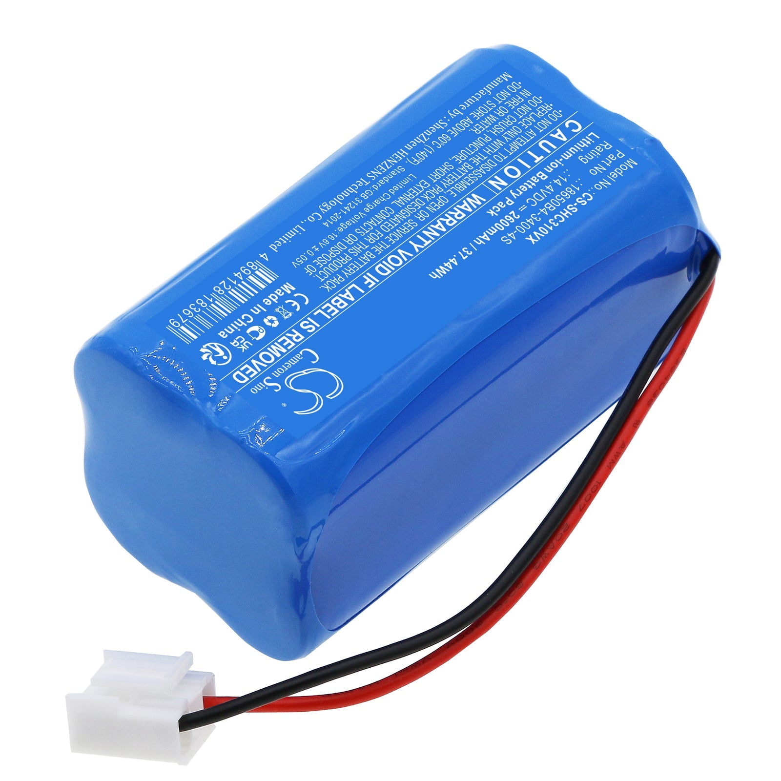 Li-ion, Vacuum Battery fits Shark C3 Mini, Snc-c3 Mini, 14.4V, 2600mAh Vacuum Cameron Sino Technology Limited