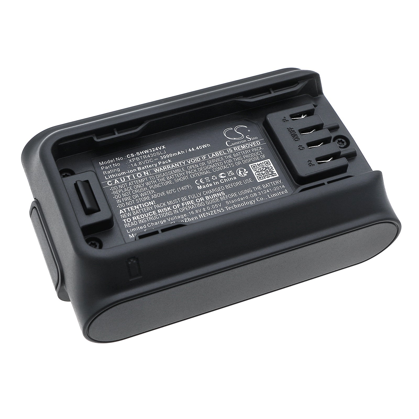 Li-ion, Vacuum Battery fits Shark Cleansense Iq+, Iw3241jsl, 14.8V, 3000mAh Vacuum Cameron Sino Technology Limited