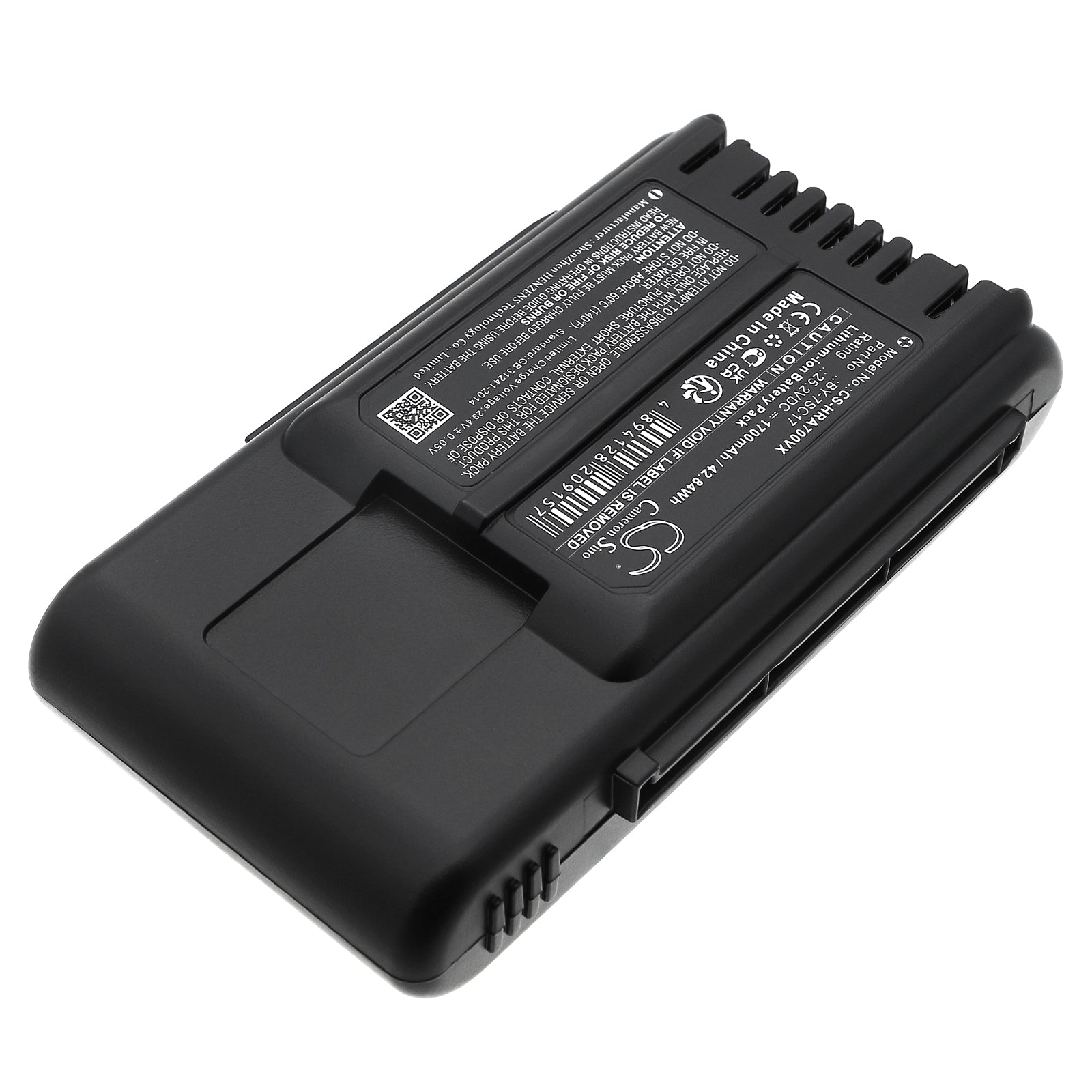 Li-ion, Vacuum Battery fits Sharp Ec-hr7-p, Ec-hr7-t, 25.2V, 1700mAh Vacuum Cameron Sino Technology Limited
