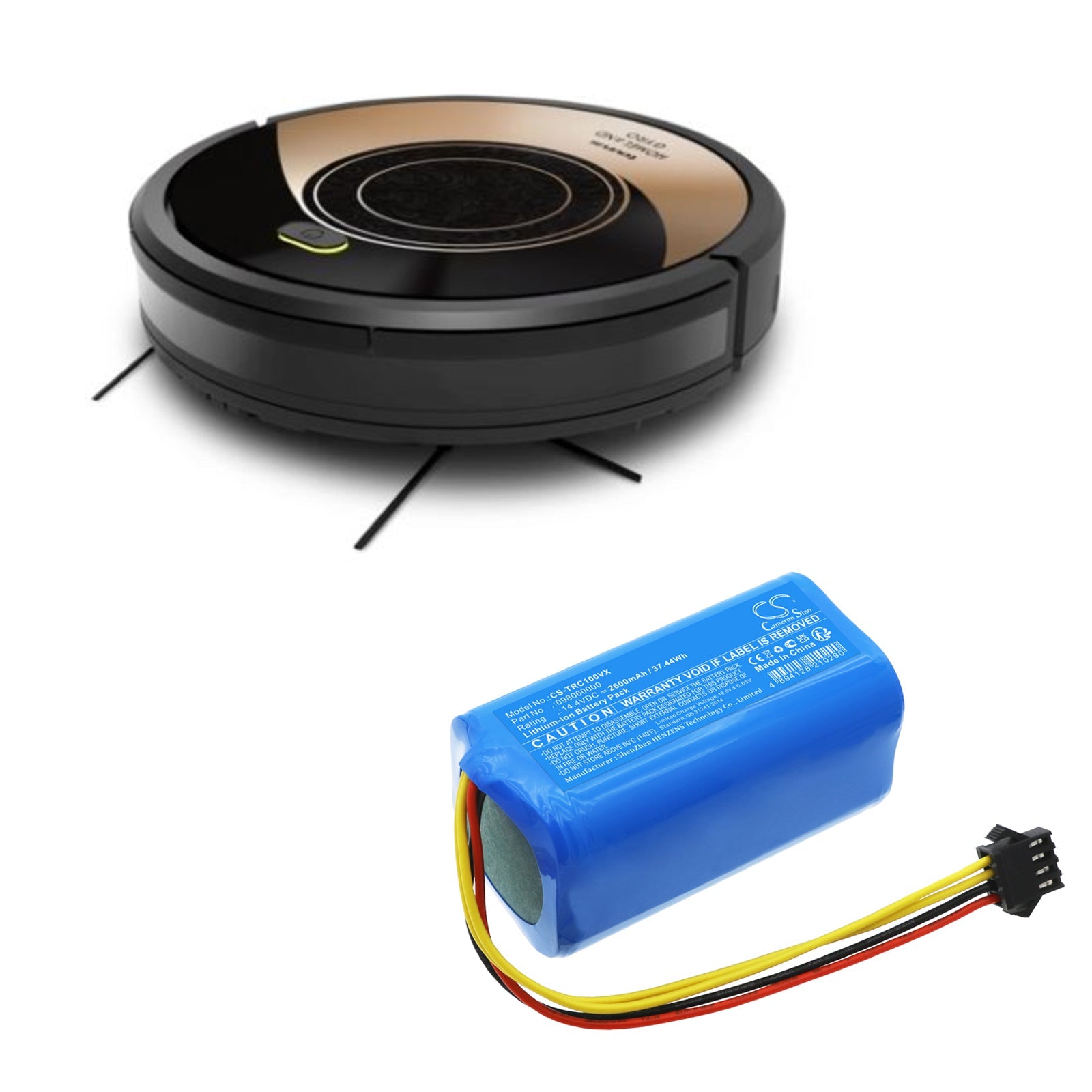 Li-ion, Vacuum Battery fits Taurus Homeland Gyro, Homeland Laser, 14.4V, 2600mAh Vacuum Cameron Sino Technology Limited