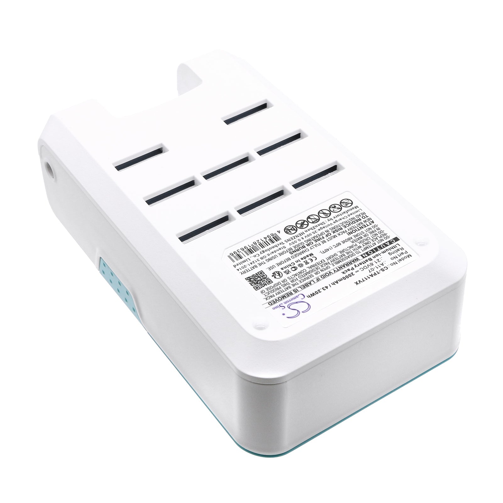 Li-ion, Vacuum Battery fits Tineco A11 Hero, A11 Hero Ex, 21.6V, 2000mAh CS-TPA117VX Vacuum Cameron Sino Technology Limited