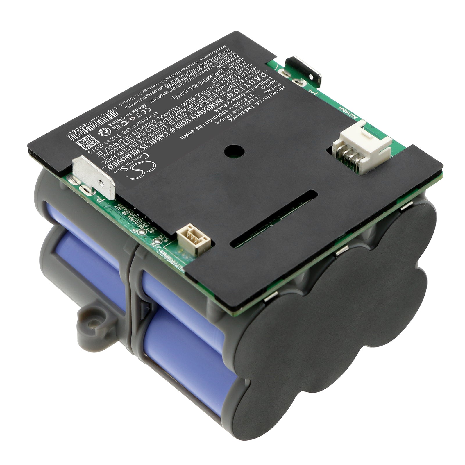 Li-ion, Vacuum Battery fits Tineco Ifloor S5 Fw160100cn, 21.6V, 4000mAh Vacuum Cameron Sino Technology Limited