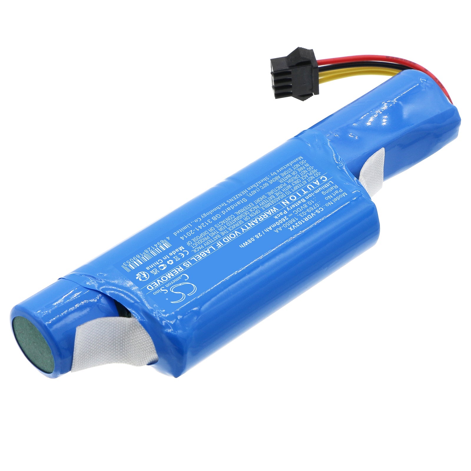Li-ion, Vacuum Battery fits Vileda Vr 102, Vr 201 Petpro, 10.8V, 2600mAh Vacuum Cameron Sino Technology Limited
