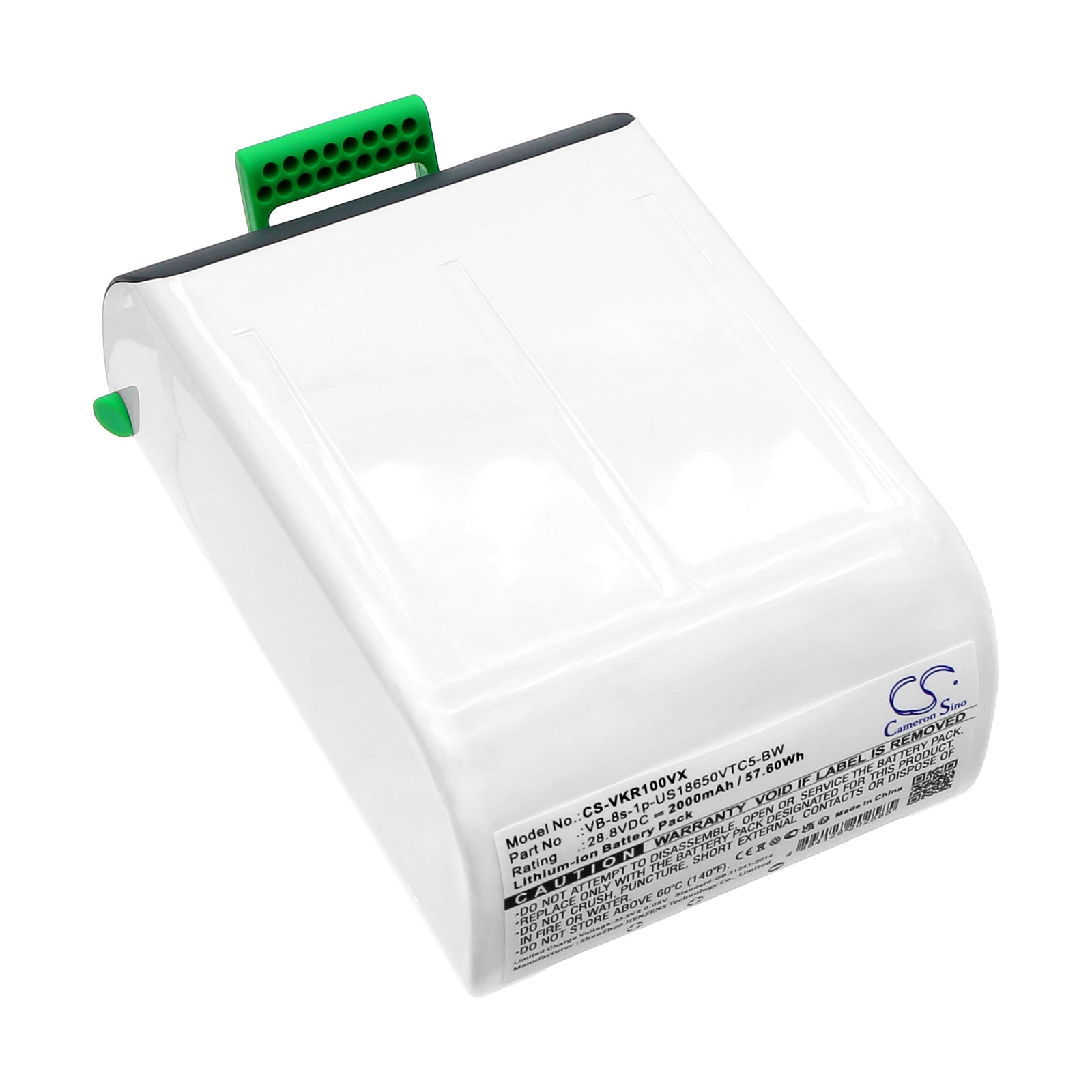 Li-ion, Vacuum Battery fits Vorwerk Kobold Vb100, 28.8V, 2000mAh Vacuum Cameron Sino Technology Limited