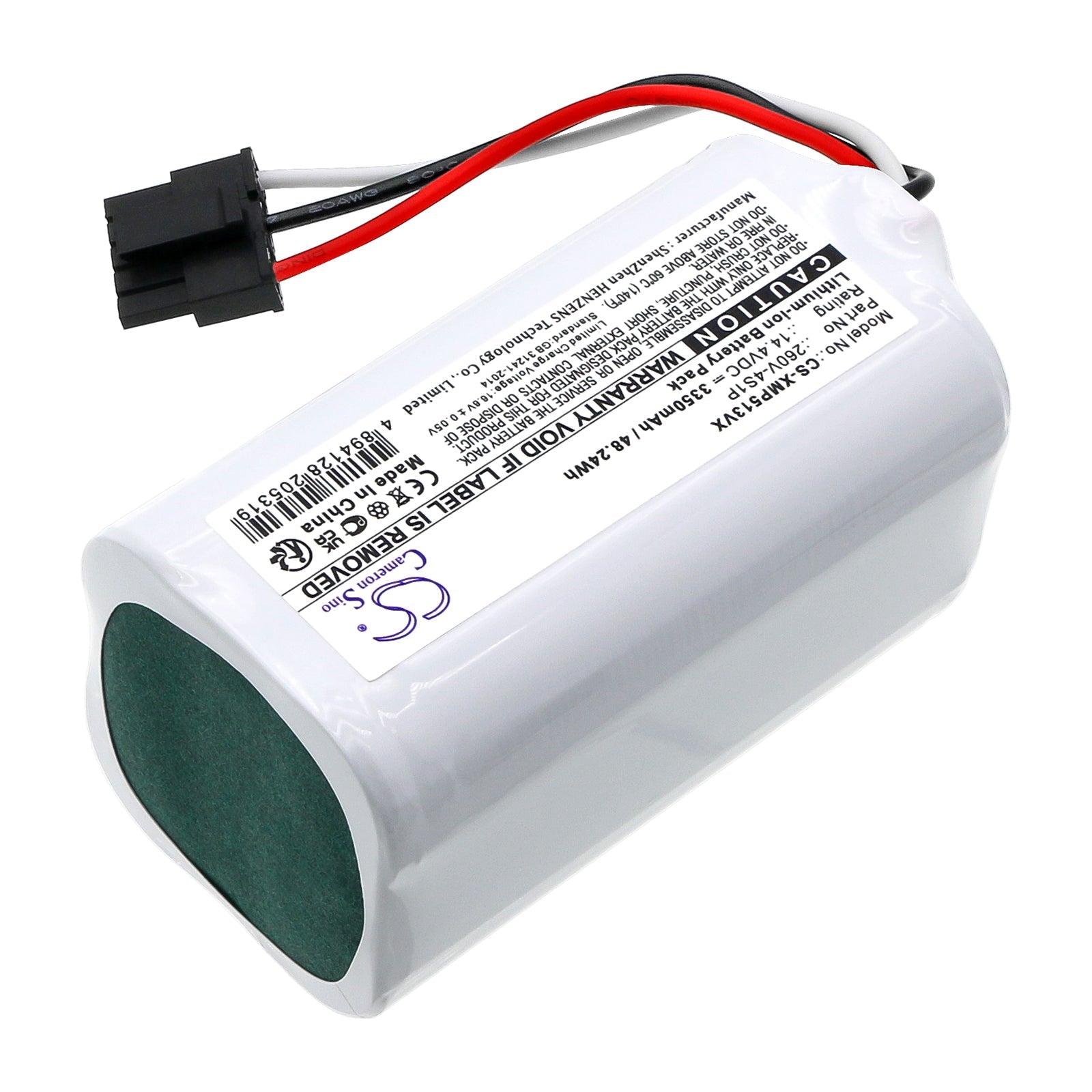Li-ion, Vacuum Battery fits Xiaomi 042621, Bhr5217eu, 14.4V, 3350mAh Vacuum Cameron Sino Technology Limited