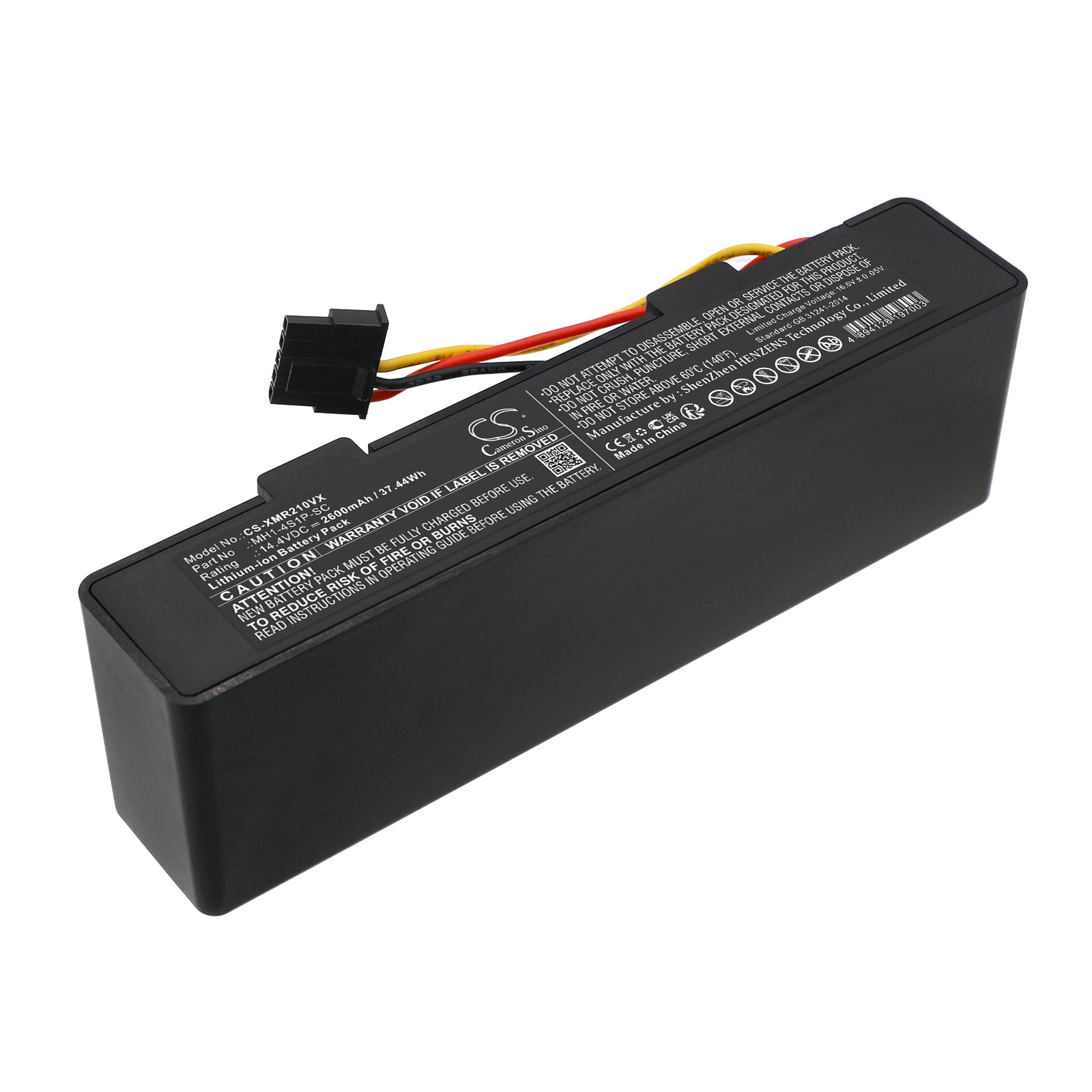 Li-ion, Vacuum Battery fits Xiaomi Mi Robot Vacuum Mop P, Mijia 2, 14.4V, 2600mAh CS-XMR210VX Vacuum Cameron Sino Technology Limited