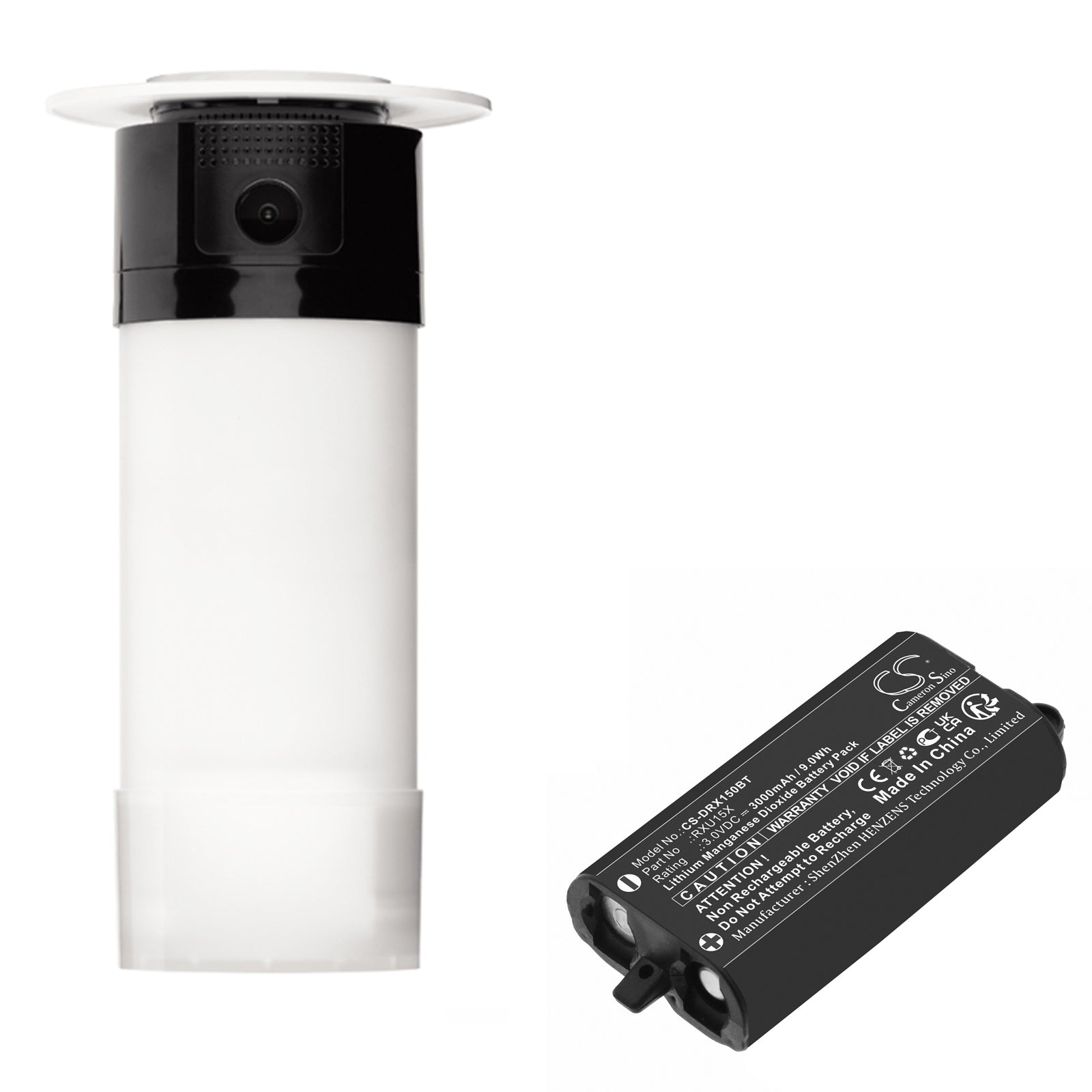 Li-MnO2, Alarm System Battery fits Daitem Sh156ax, 3.0V, 3000mAh Alarm System Cameron Sino Technology Limited