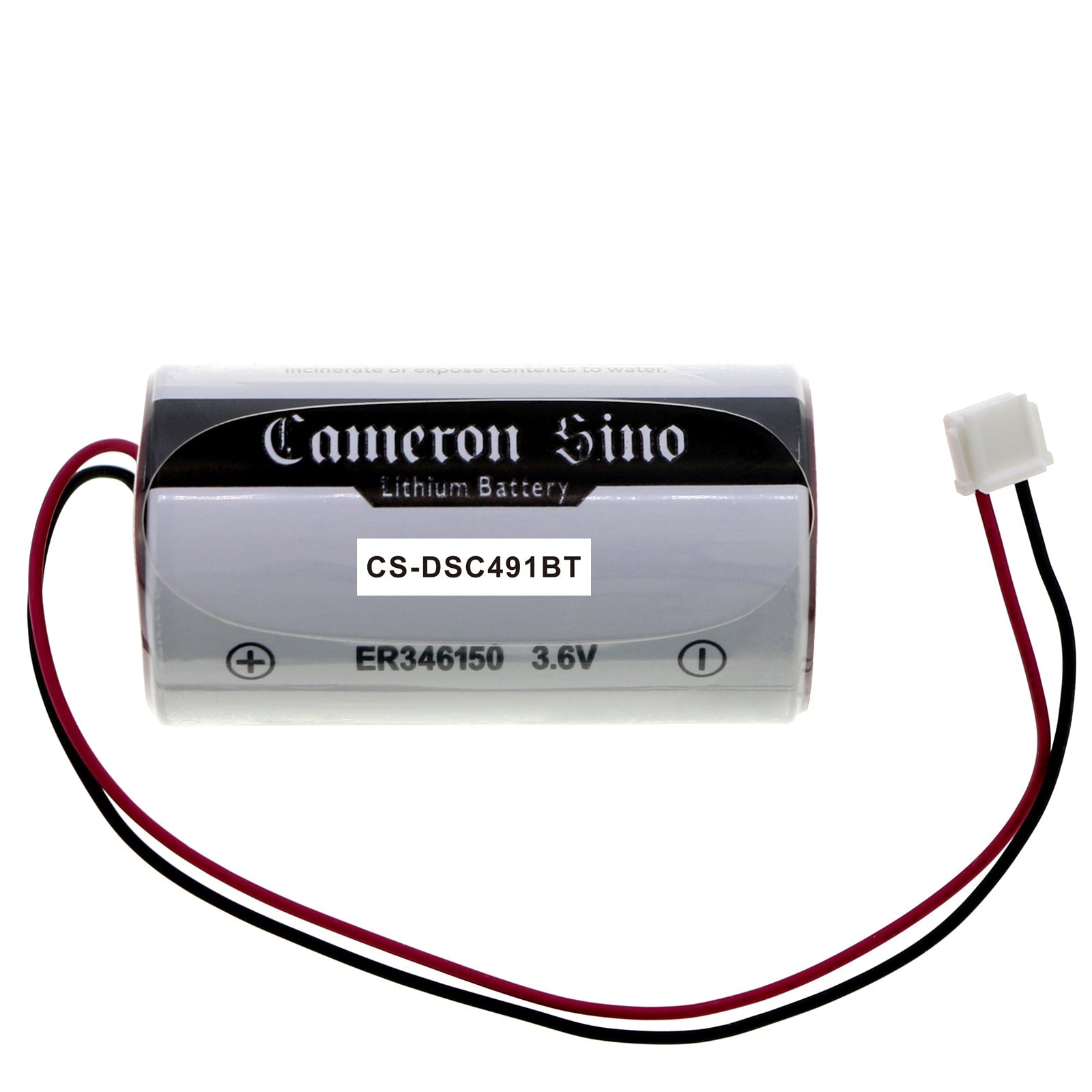 Li-MnO2, Alarm System Battery fits Dsc 2 Way Wireless External Siren, Impassa Wireless Siren, 3.6V, 14500mAh Alarm System Cameron Sino Technology Limited