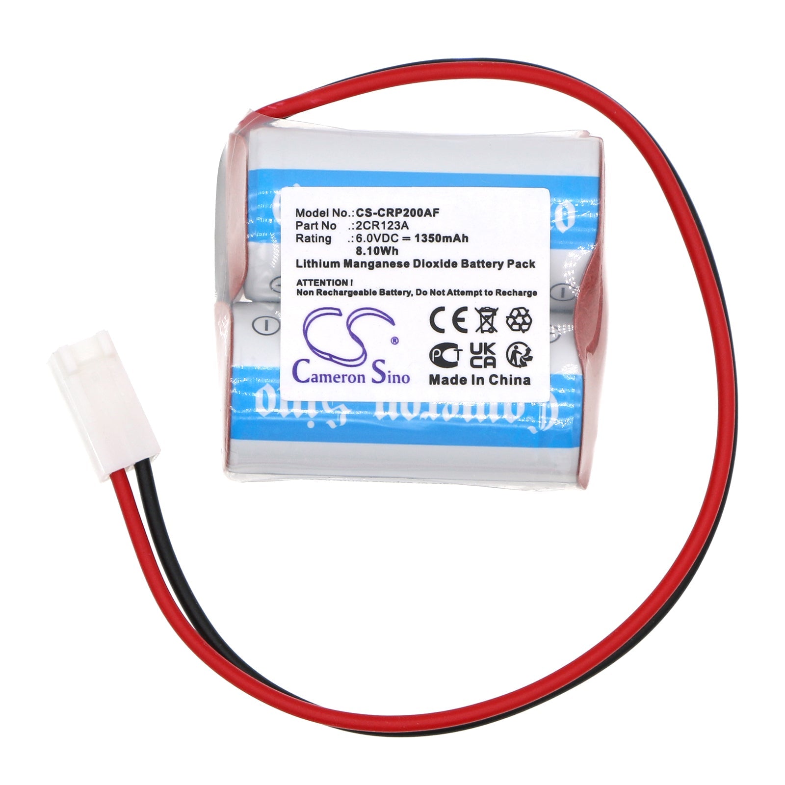 Li-MnO2, Automatic Flusher Battery fits Flushing System Aquamate, Dvs Models, 6.0V, 1350mAh Automatic Flusher Cameron Sino Technology Limited