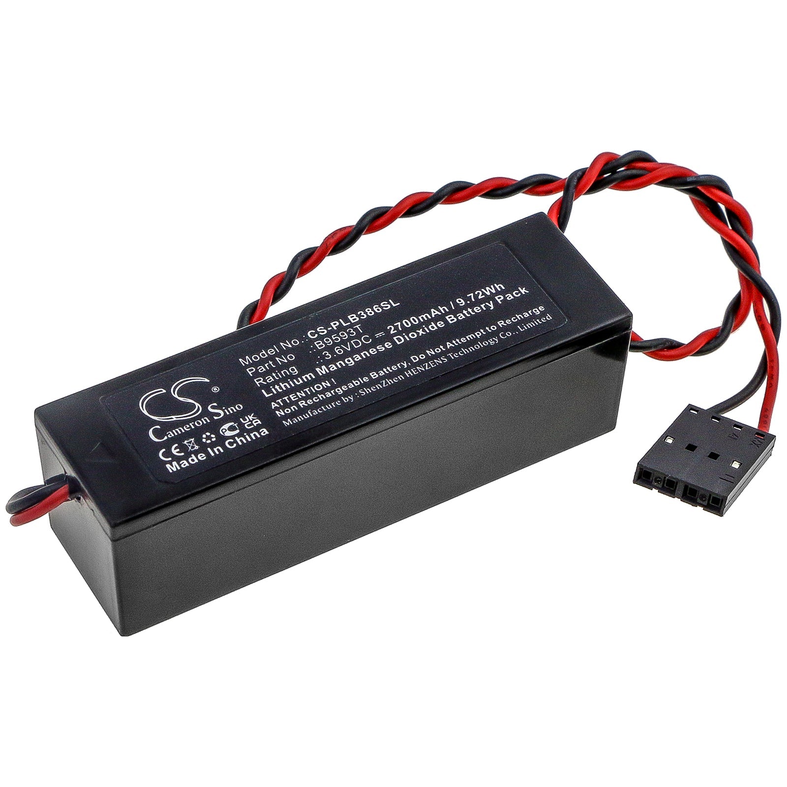 Li-MnO2 Battery fits General Electric, Ge Cd Central Display Board 3.6V, 2700mAh Industrial Cameron Sino Technology Limited
