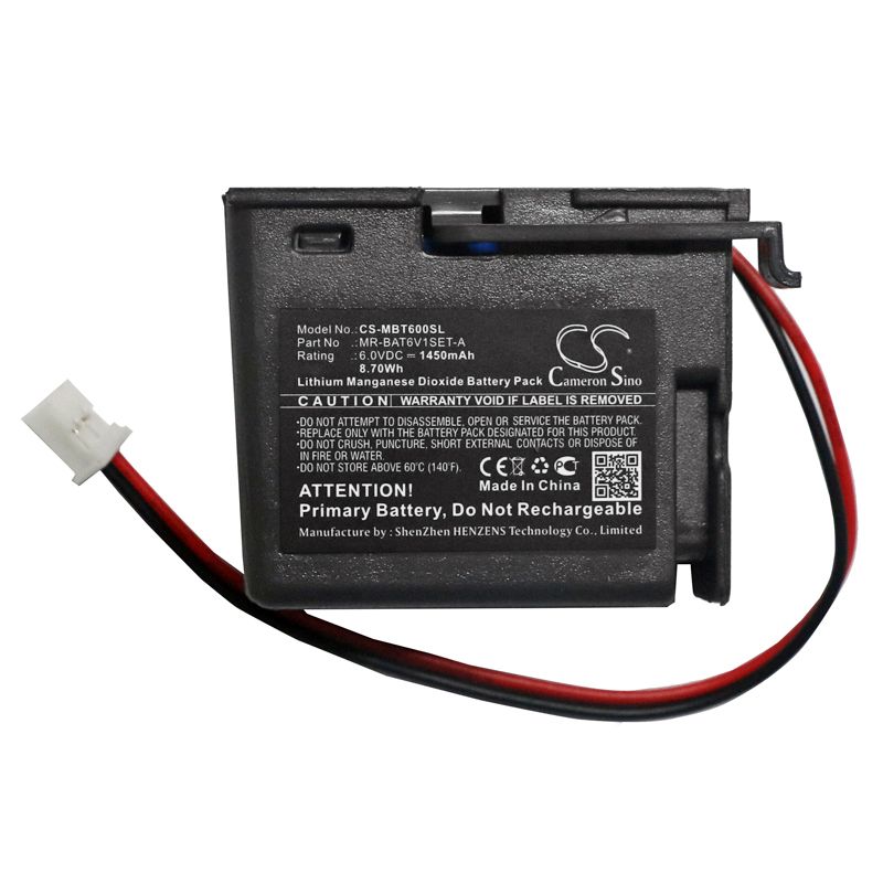 Li-MnO2 Battery fits Mitsubishi, Mr-bat6v1set-a 6.0V, 1450mAh PLC Cameron Sino Technology Limited
