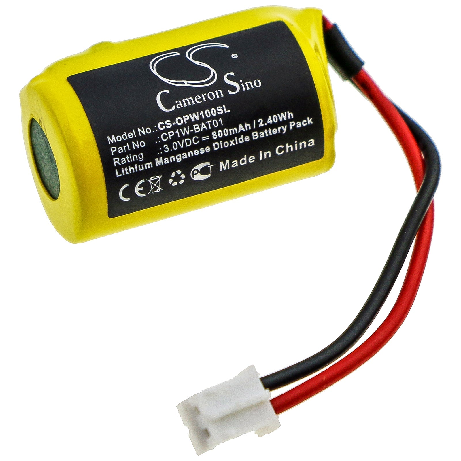 Li-MnO2 Battery fits Omron, Cp1w-bat01 3.0V, 800mAh PLC Cameron Sino Technology Limited