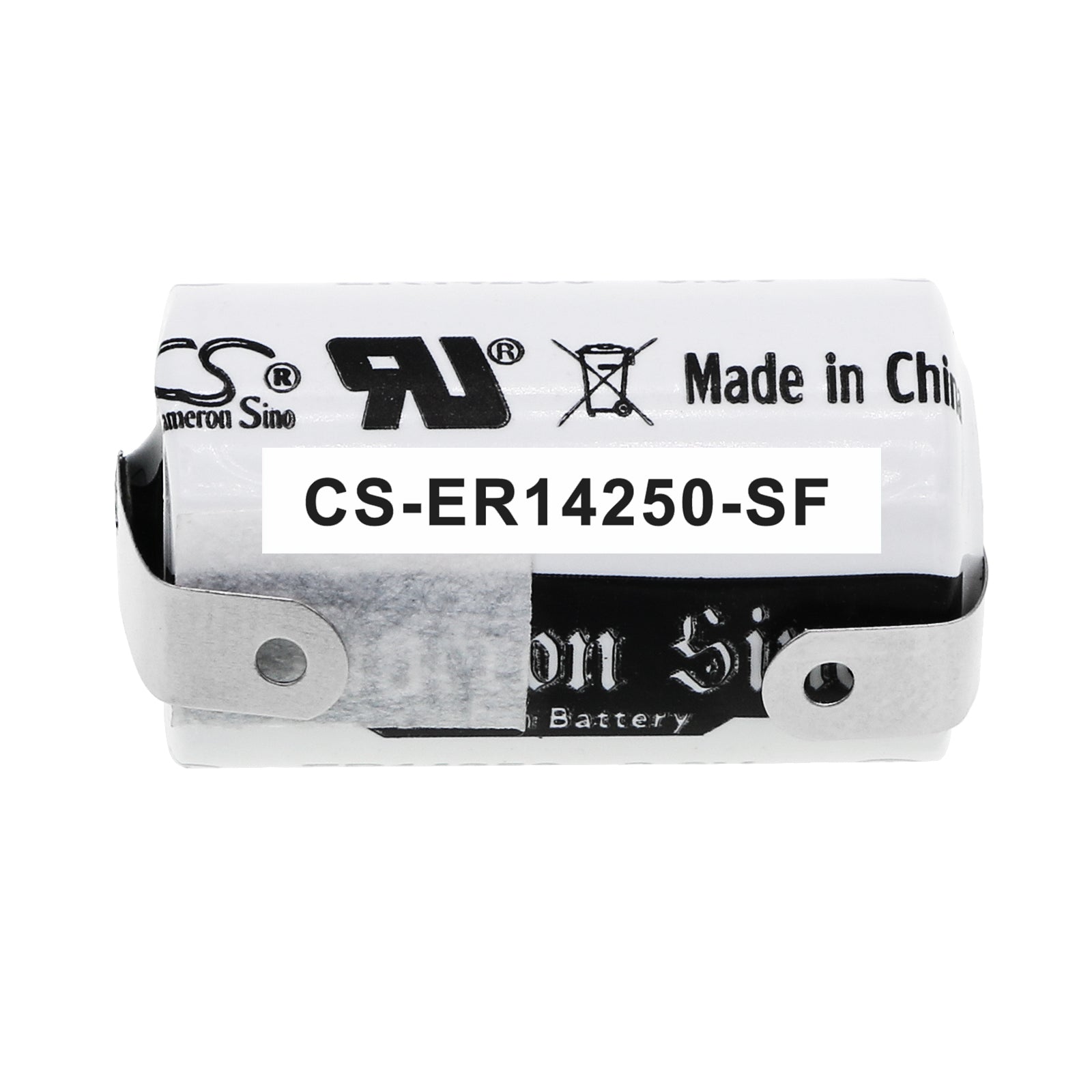 Li-MnO2, ER14250 Battery with solder tabs 3.6V, 1200mAh ER14250 Cameron Sino Technology Limited