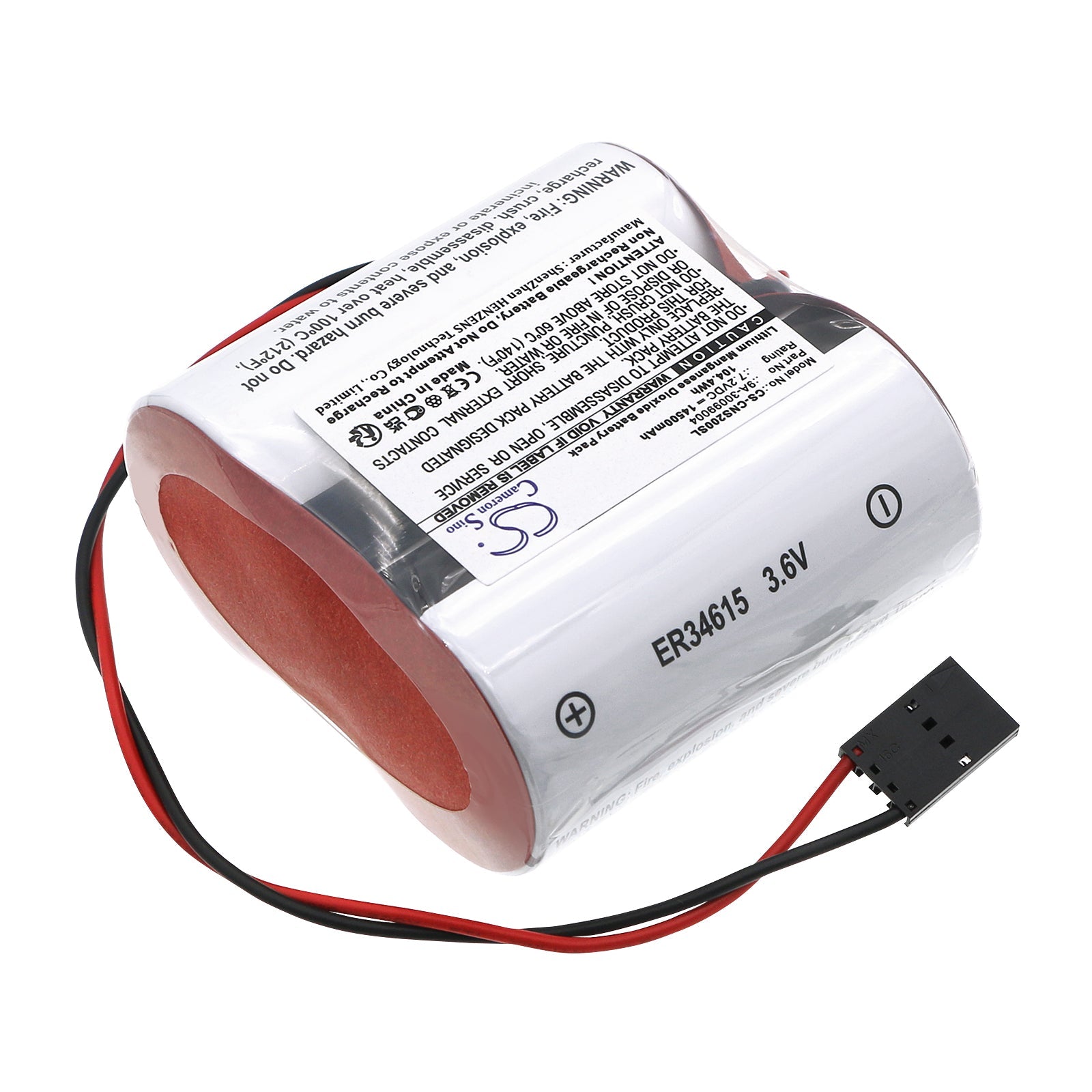 Li-MnO2, PLC Battery fits Cameron Nuflo Scanner 2000 Flow Analyzer, 7.2V, 14500mAh PLC Cameron Sino Technology Limited