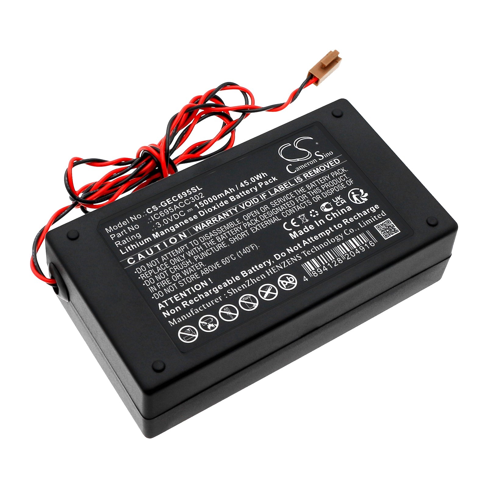 Li-MnO2, PLC Battery fits Ge Fanuc Cpu374, Cpus 311, 3.0V, 15000mAh PLC Cameron Sino Technology Limited